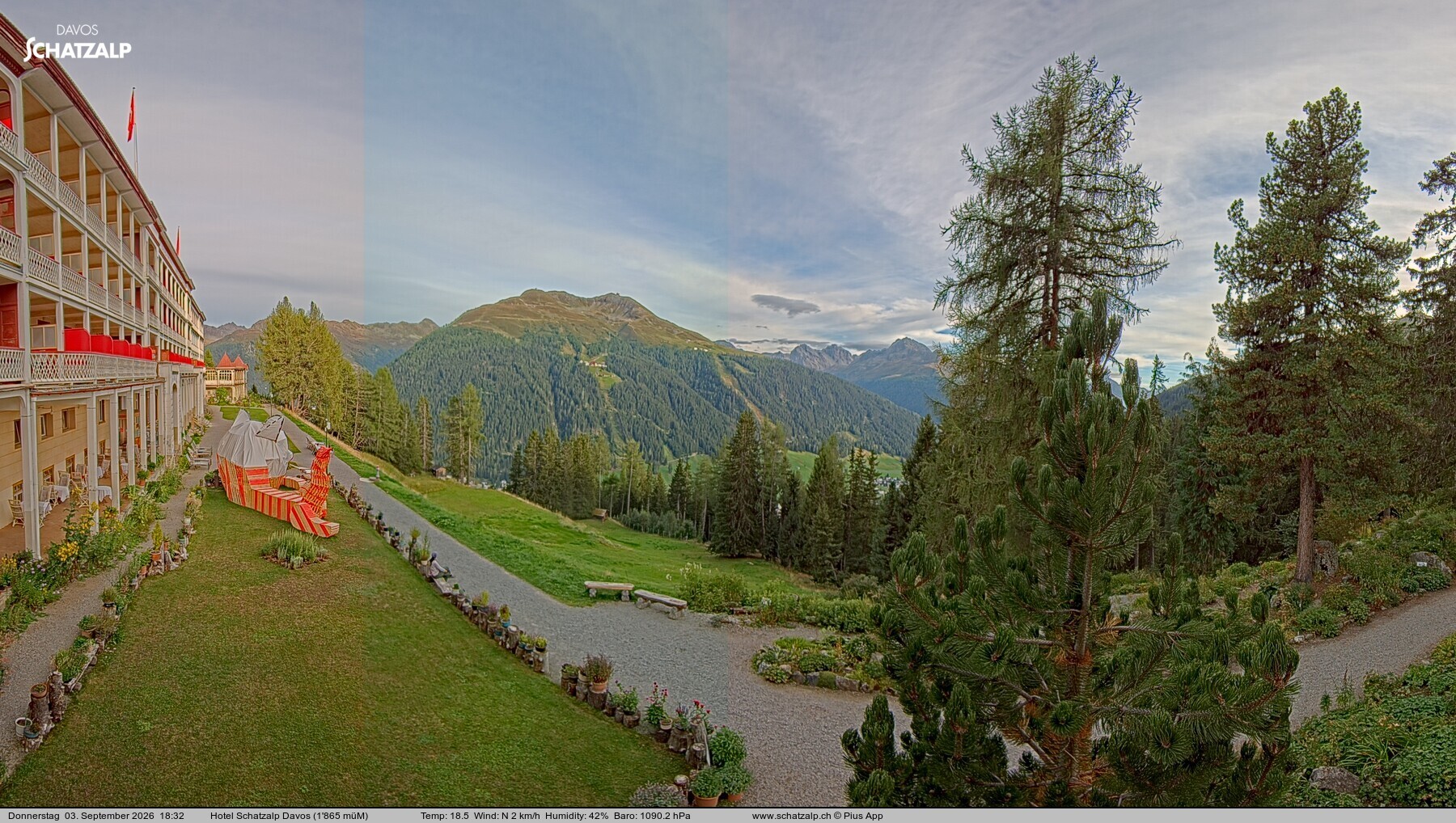 Archiv Foto Webcam Hotel Schatzalp, Davos