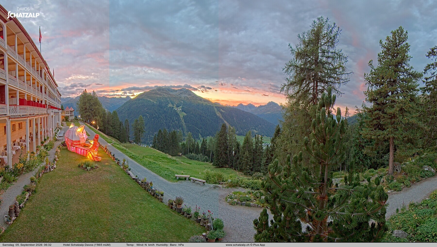 Archiv Foto Webcam Hotel Schatzalp, Davos