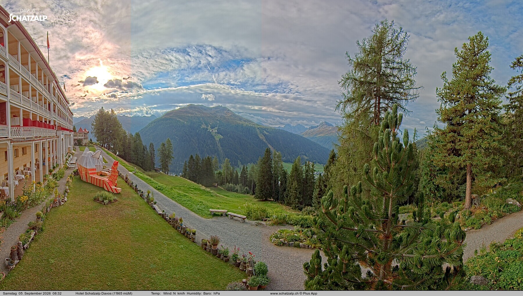 Archiv Foto Webcam Hotel Schatzalp, Davos