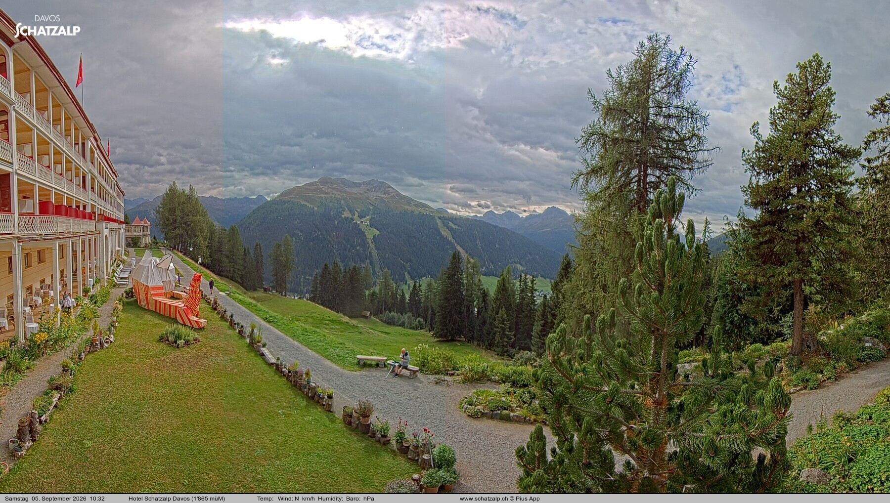 Archiv Foto Webcam Hotel Schatzalp, Davos