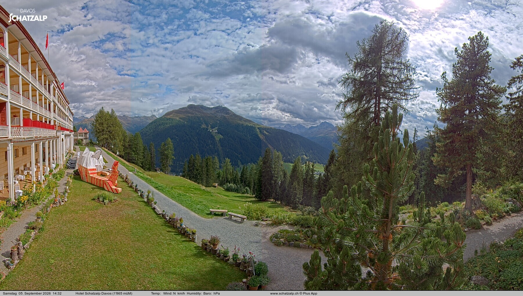 Archiv Foto Webcam Hotel Schatzalp, Davos