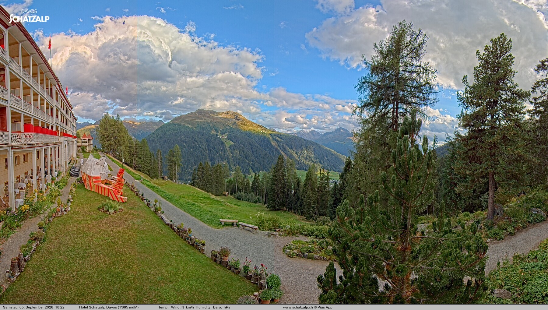 Archiv Foto Webcam Hotel Schatzalp, Davos