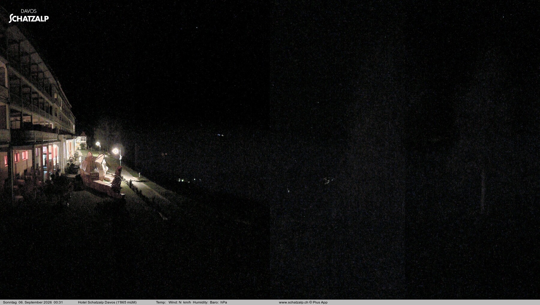 Archived image Webcam Schatzalp Hotel, Davos