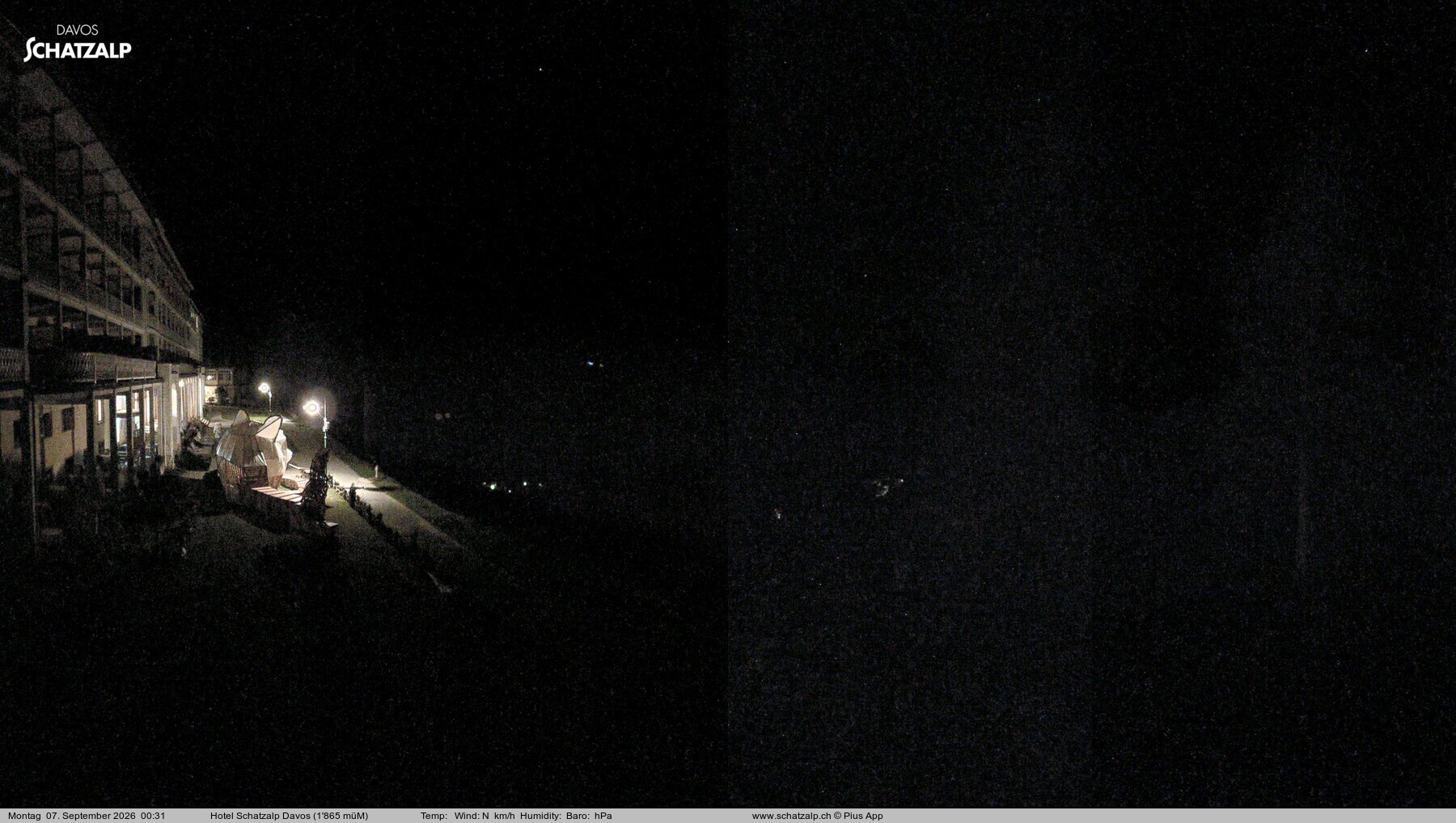 Archiv Foto Webcam Hotel Schatzalp, Davos