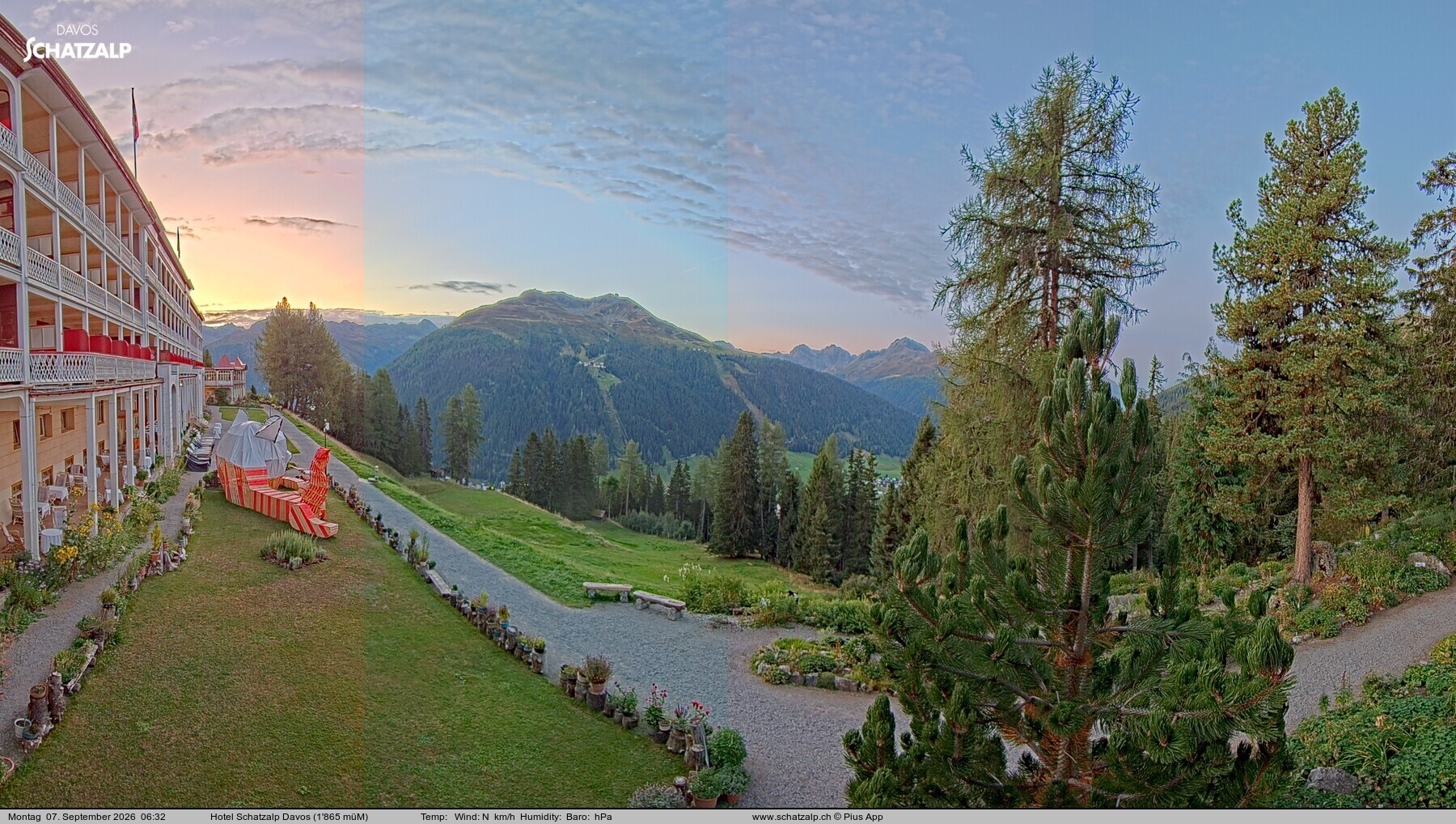 Archiv Foto Webcam Hotel Schatzalp, Davos