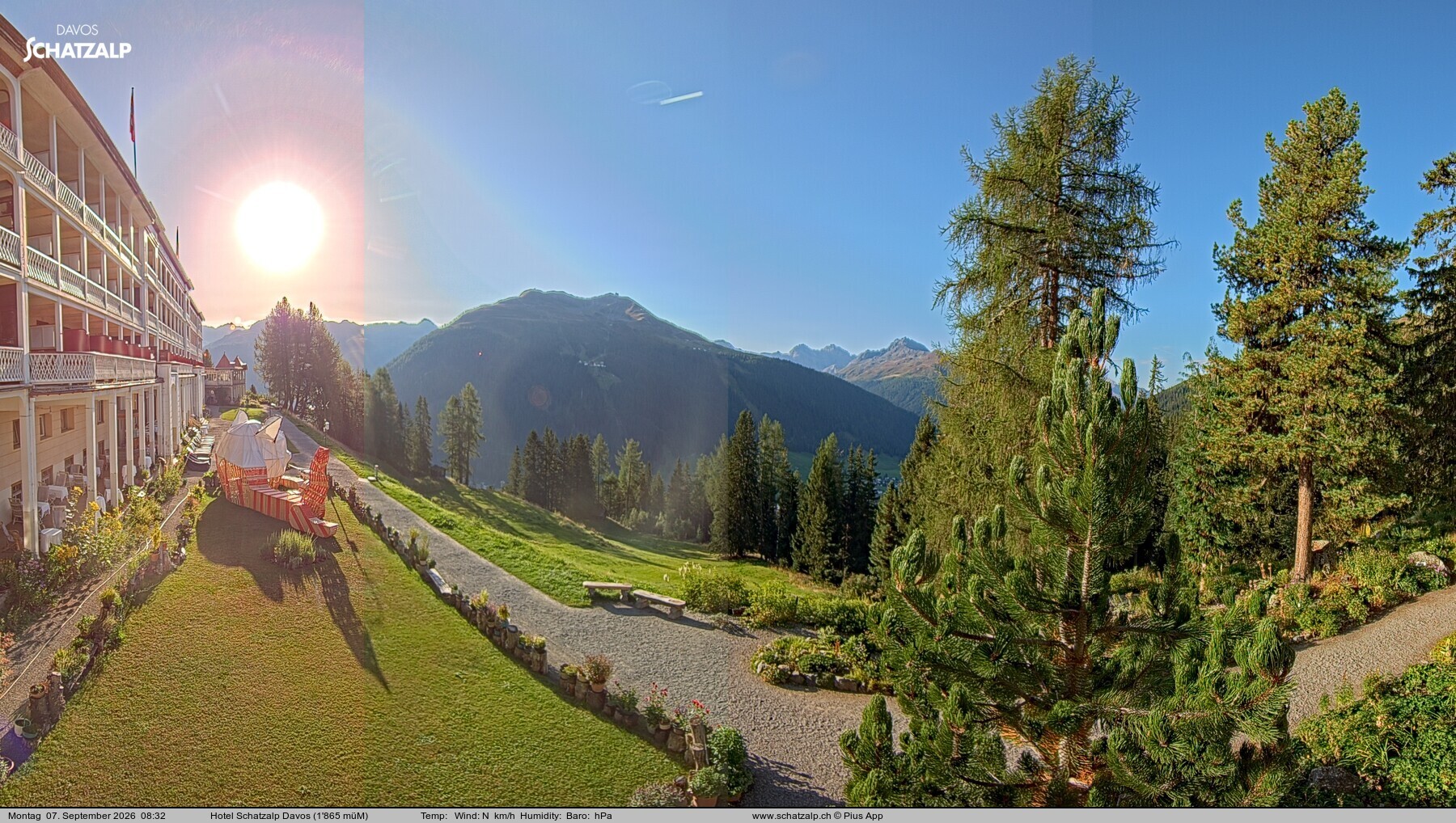 Archiv Foto Webcam Hotel Schatzalp, Davos