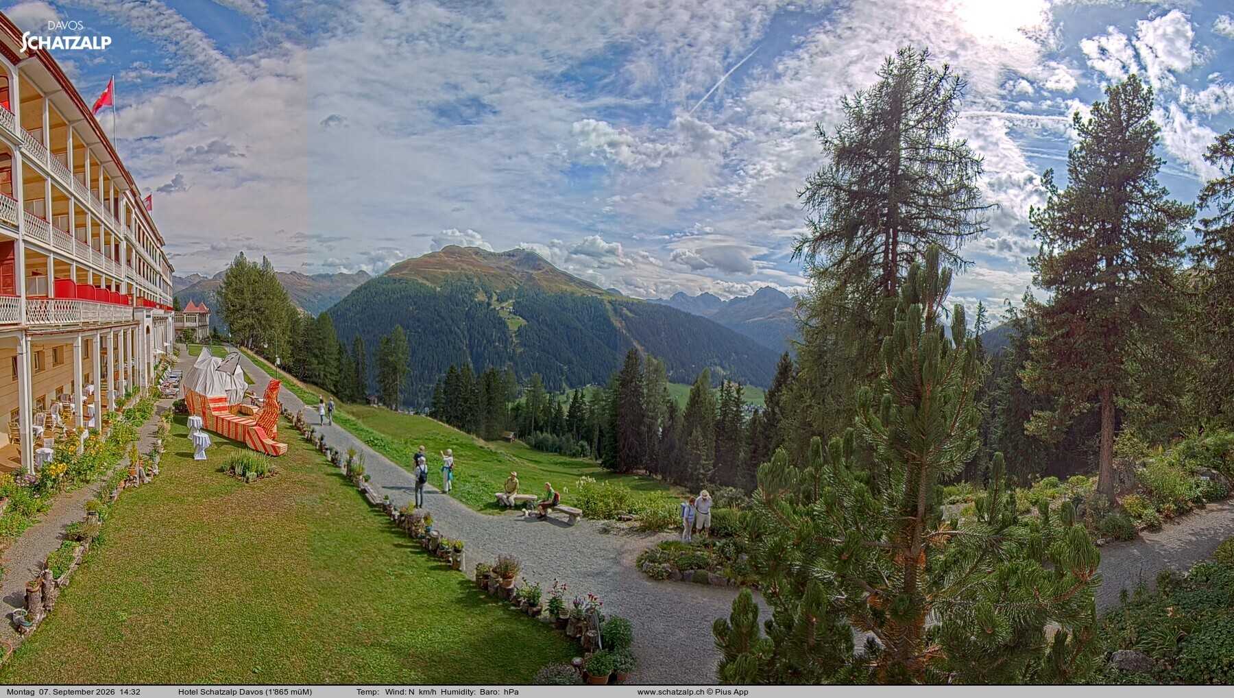 Archiv Foto Webcam Hotel Schatzalp, Davos