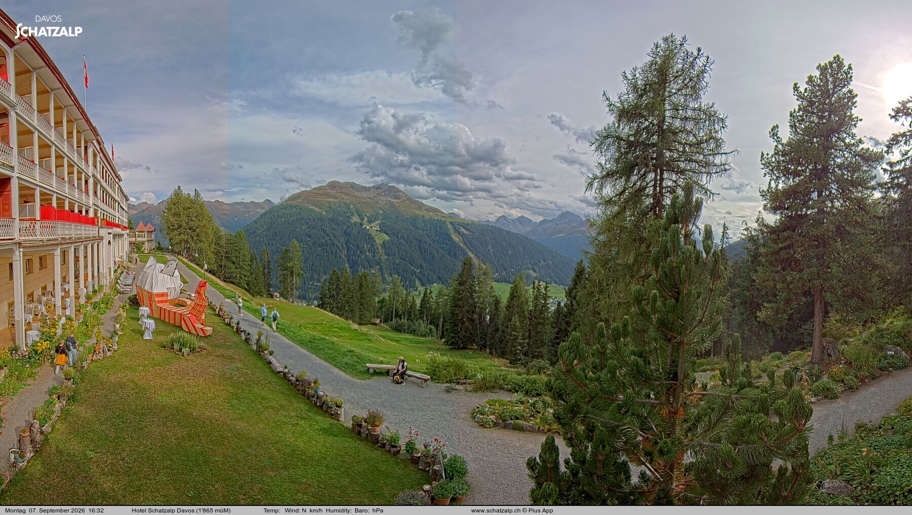Archiv Foto Webcam Hotel Schatzalp, Davos