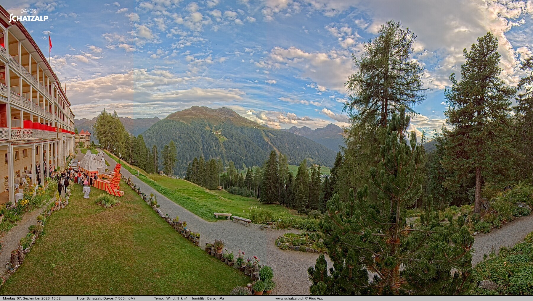 Archiv Foto Webcam Hotel Schatzalp, Davos