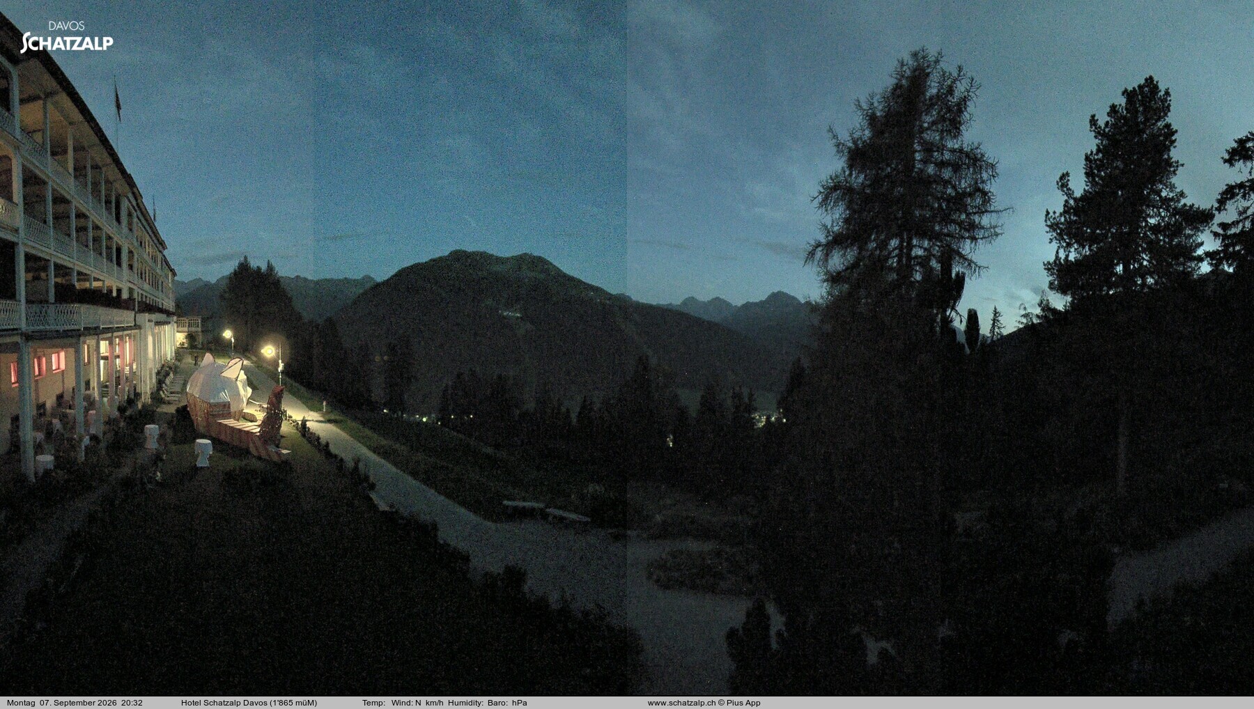 Archiv Foto Webcam Hotel Schatzalp, Davos