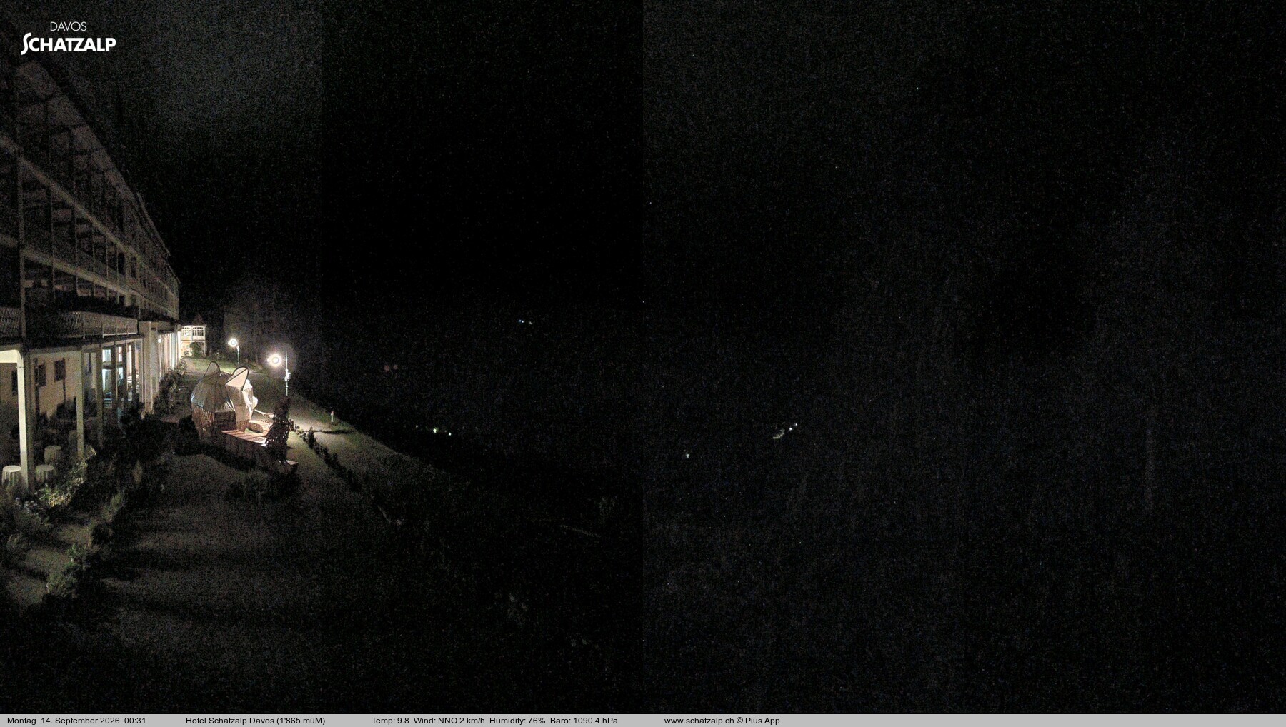 Archiv Foto Webcam Hotel Schatzalp, Davos