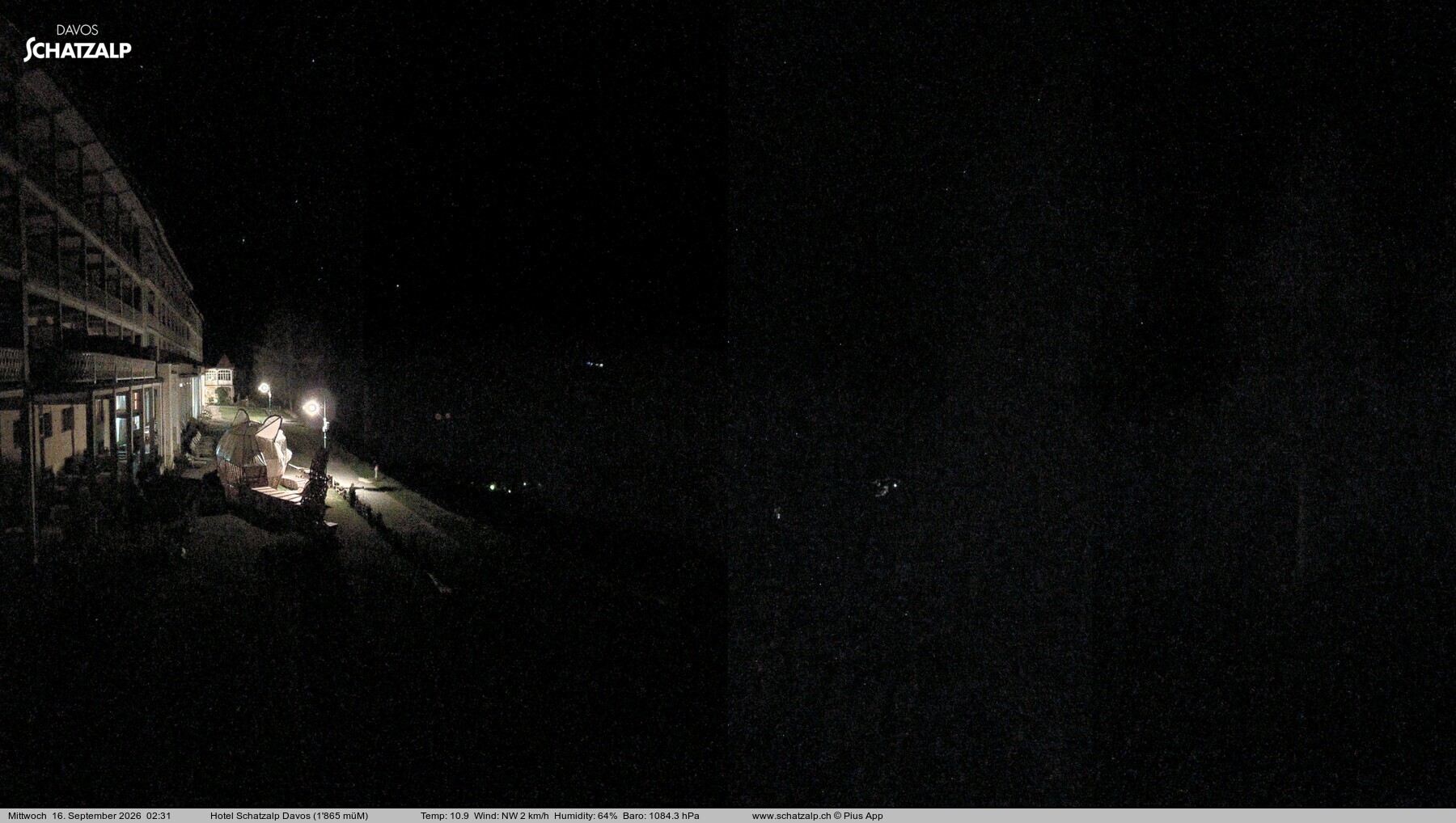 Archiv Foto Webcam Hotel Schatzalp, Davos