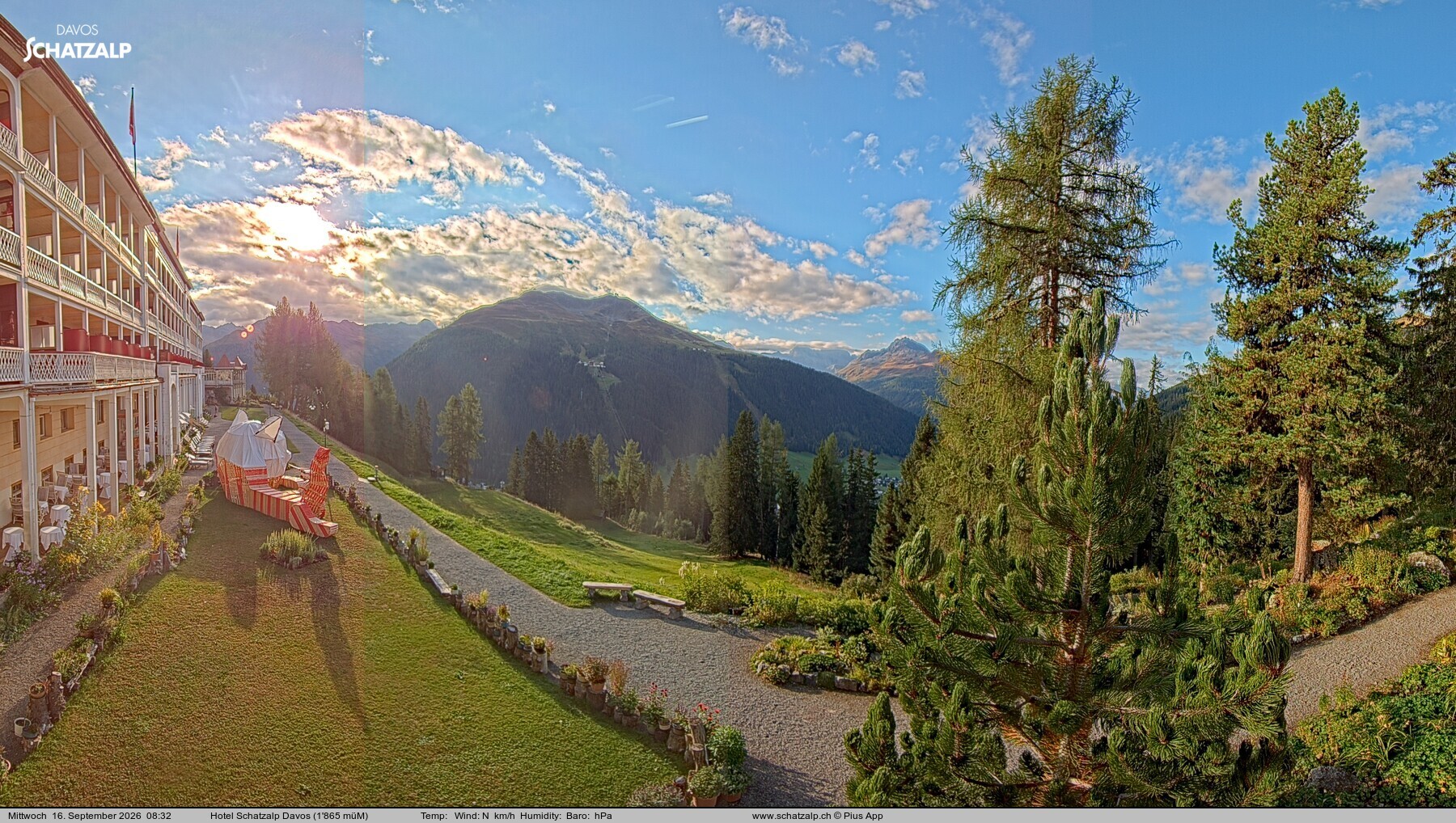Archiv Foto Webcam Hotel Schatzalp, Davos