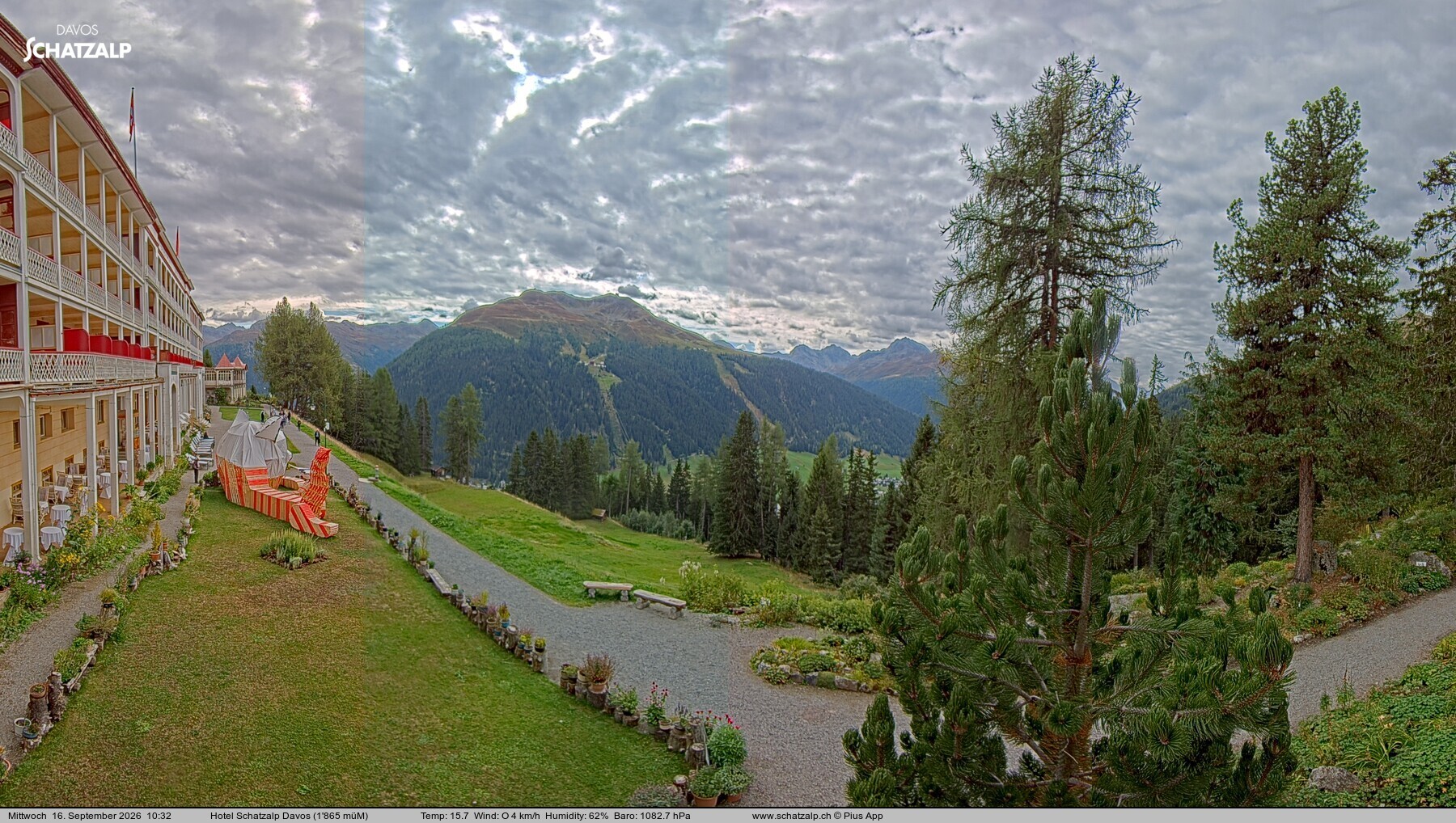 Archiv Foto Webcam Hotel Schatzalp, Davos