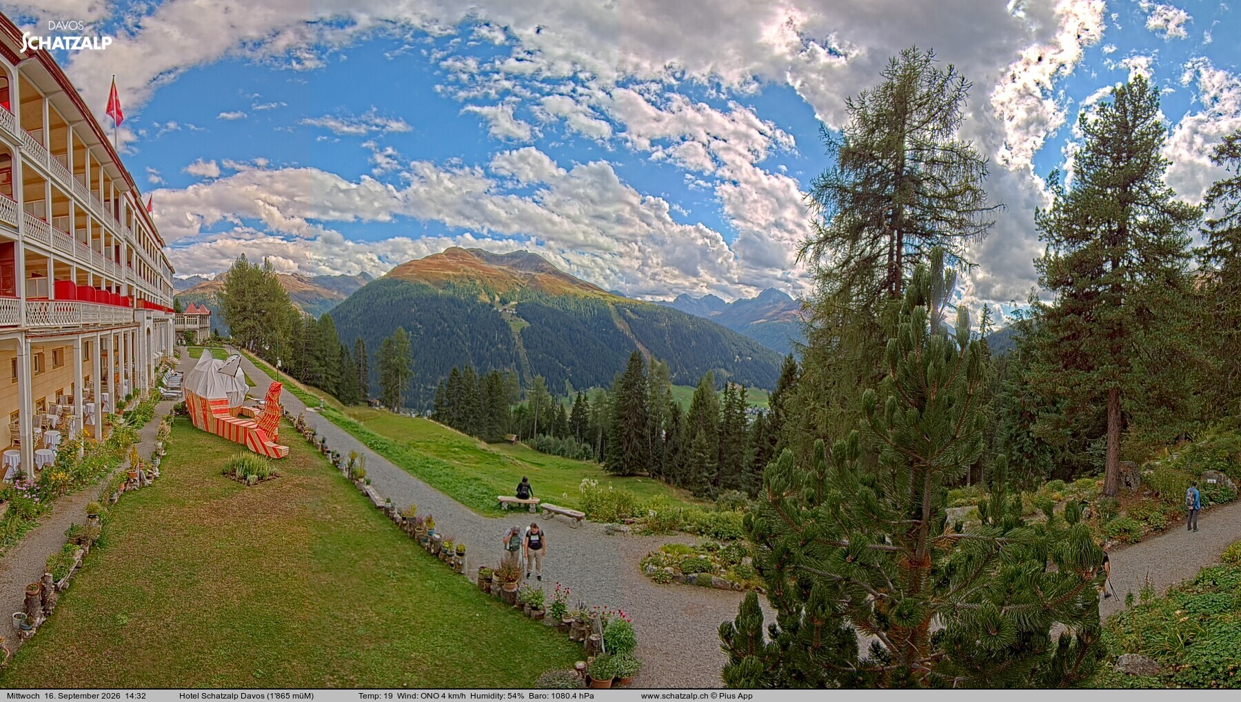 Archiv Foto Webcam Hotel Schatzalp, Davos