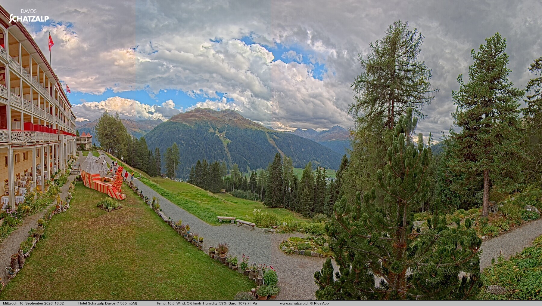 Archiv Foto Webcam Hotel Schatzalp, Davos