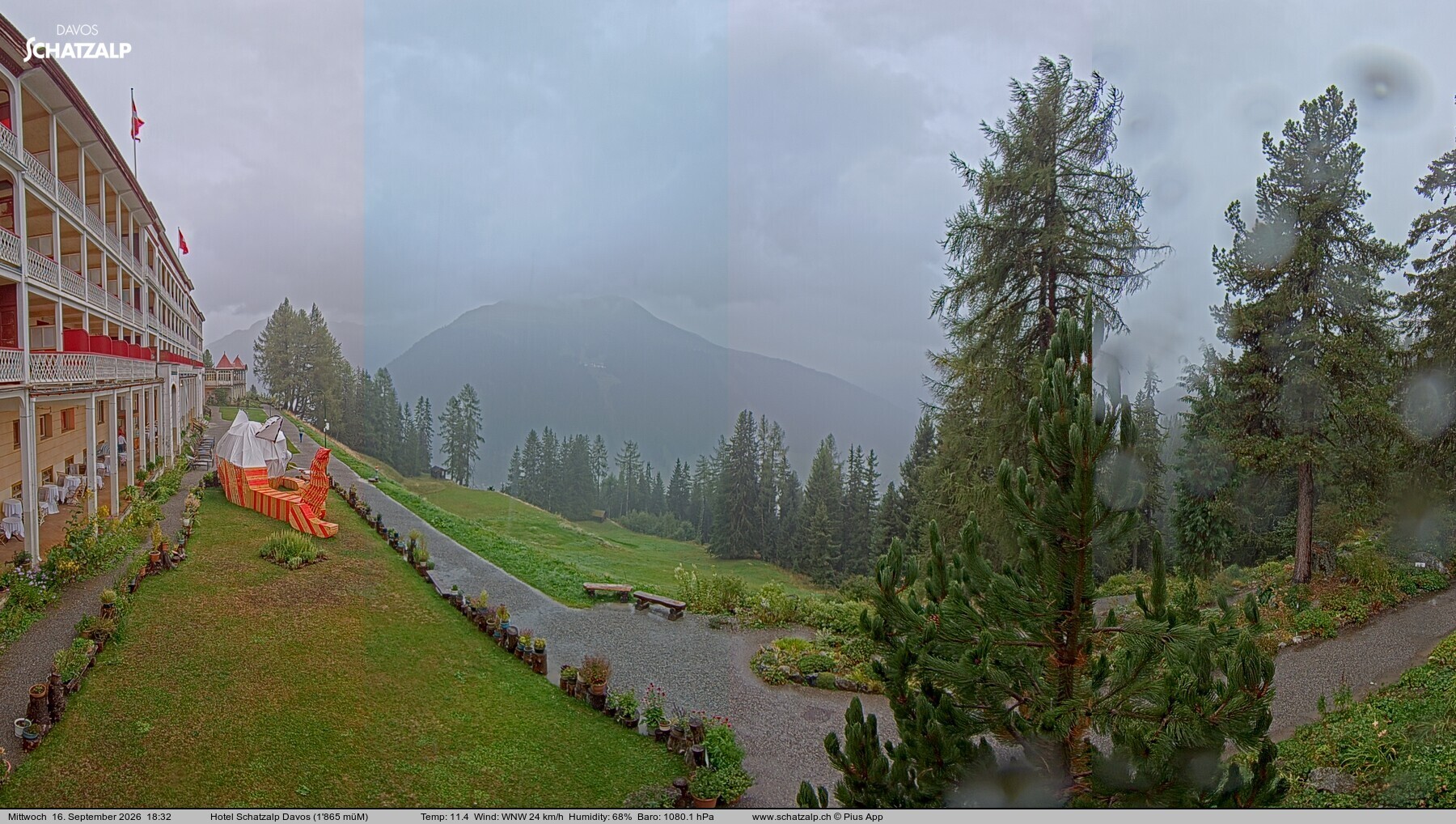Archiv Foto Webcam Hotel Schatzalp, Davos