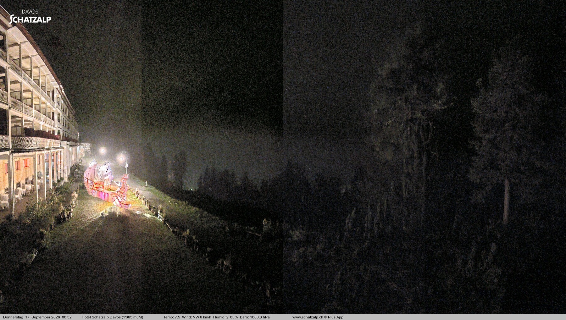 Archiv Foto Webcam Hotel Schatzalp, Davos