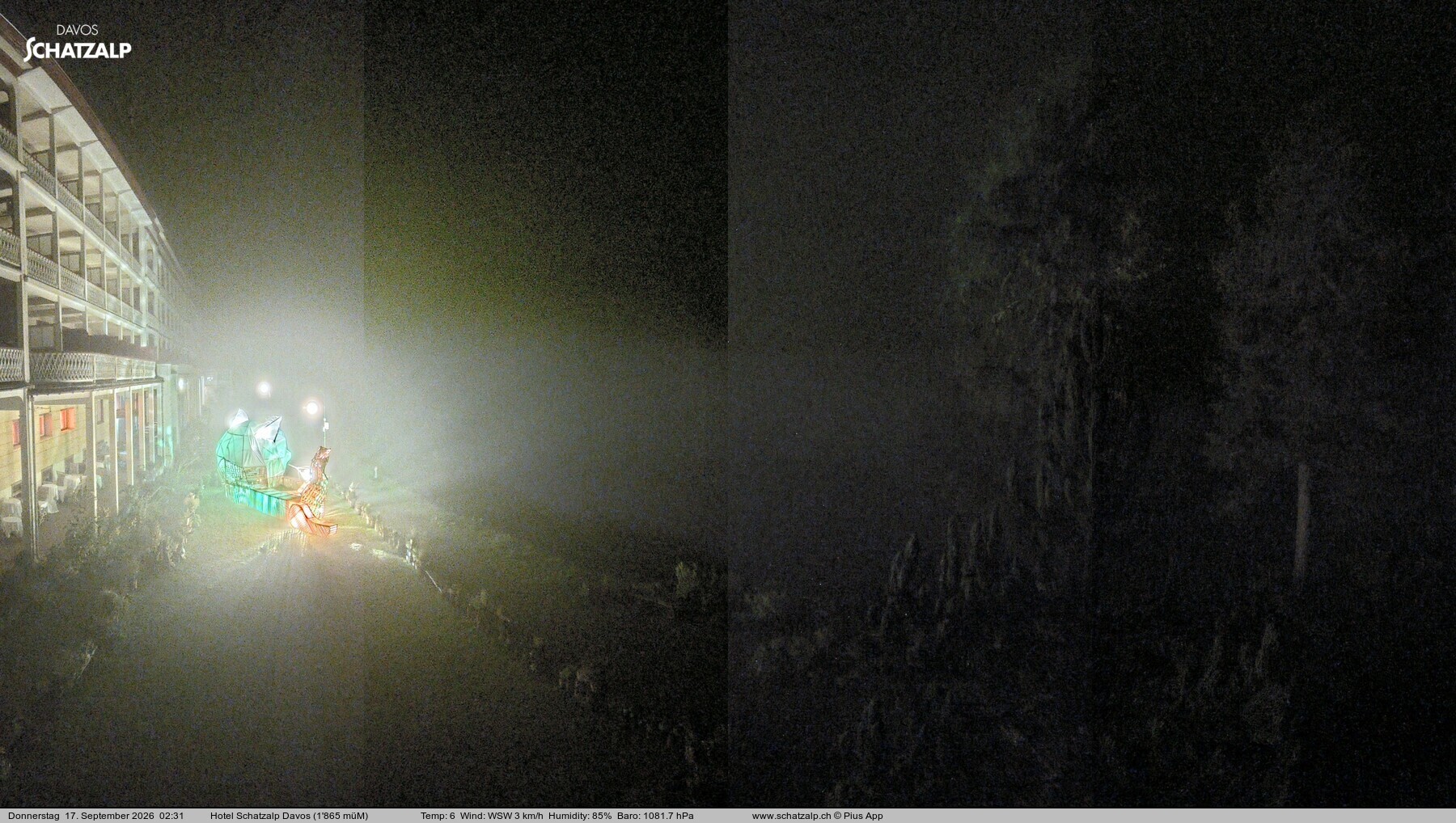 Archiv Foto Webcam Hotel Schatzalp, Davos