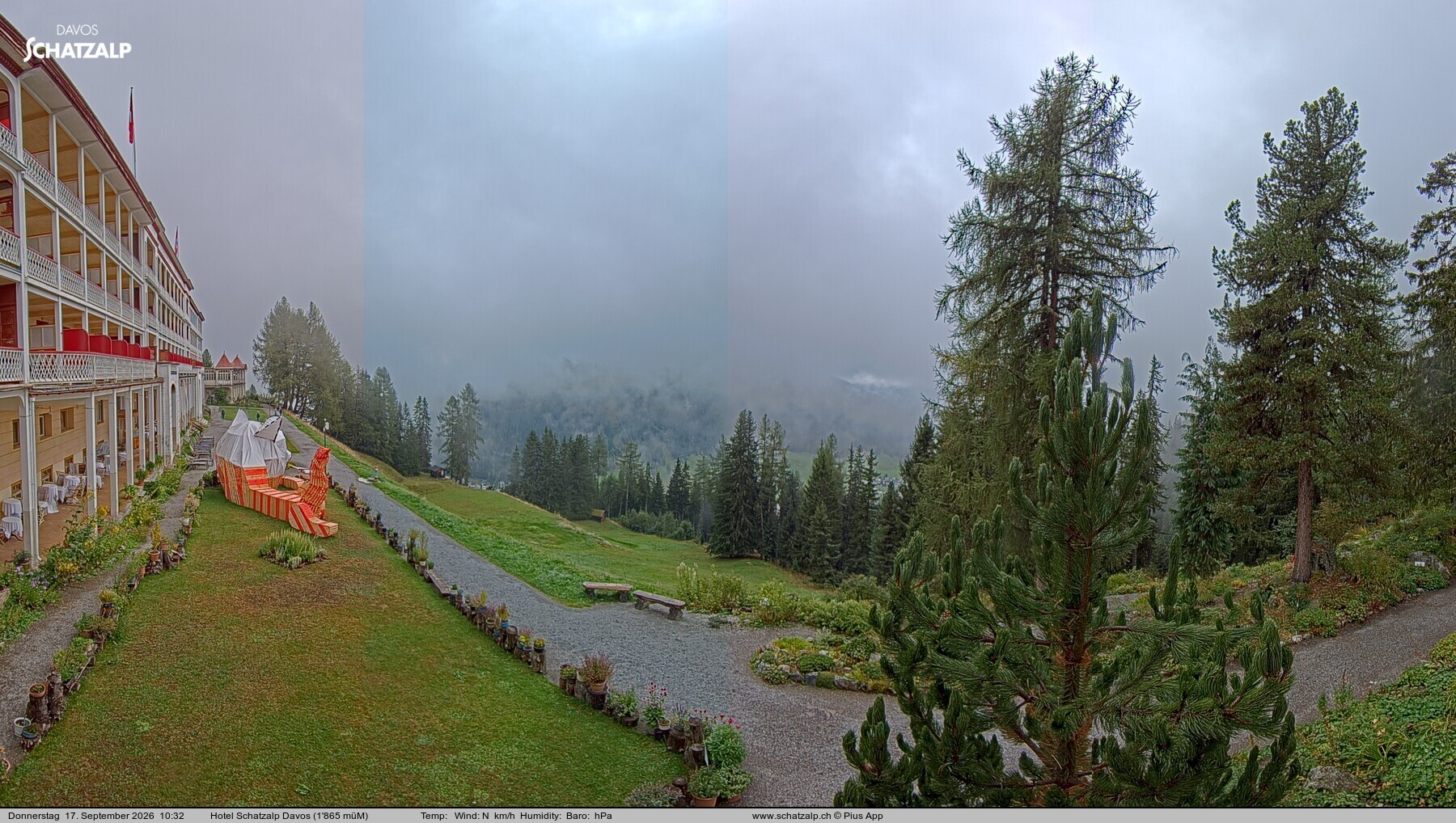 Archiv Foto Webcam Hotel Schatzalp, Davos