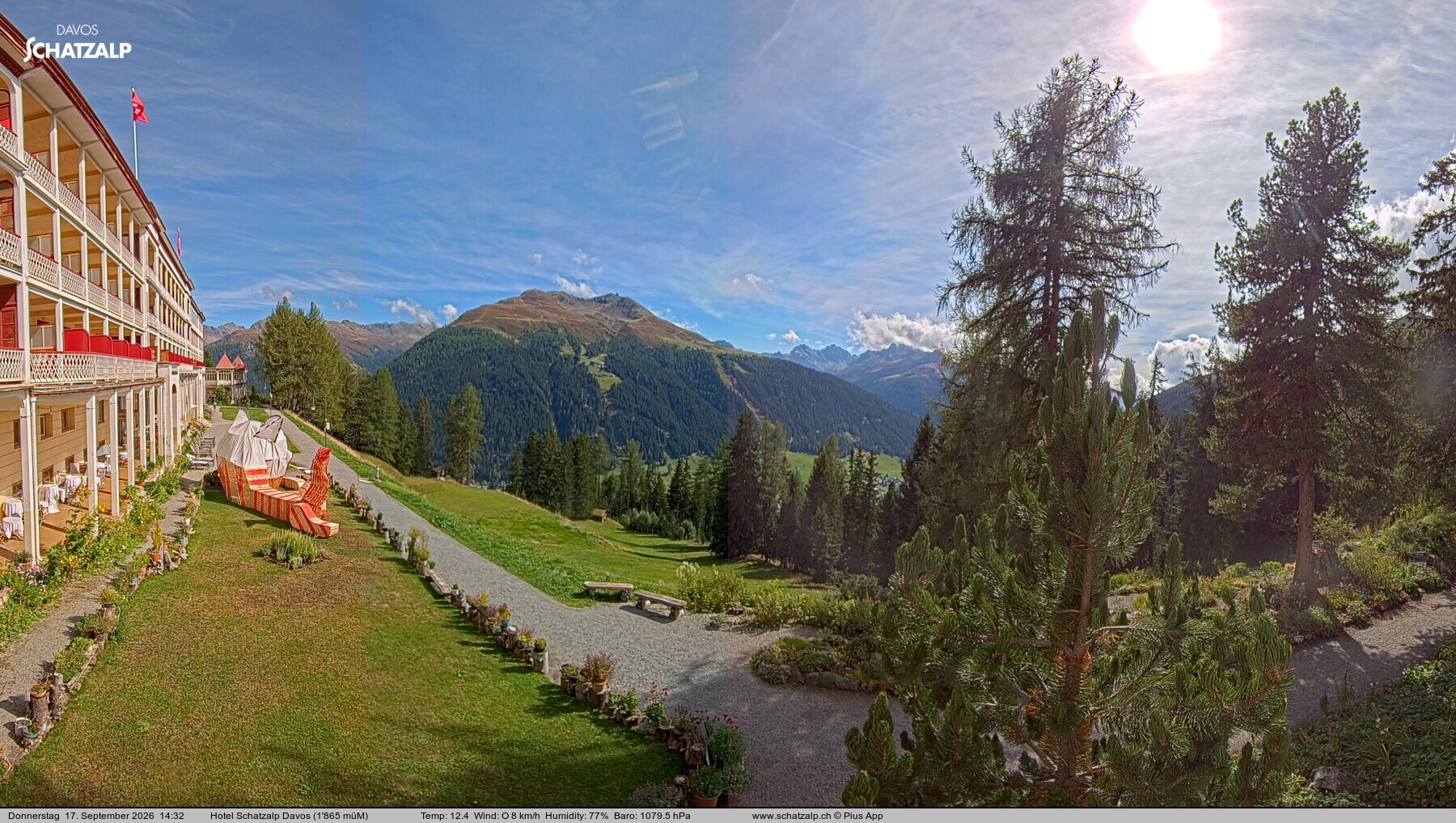 Archiv Foto Webcam Hotel Schatzalp, Davos