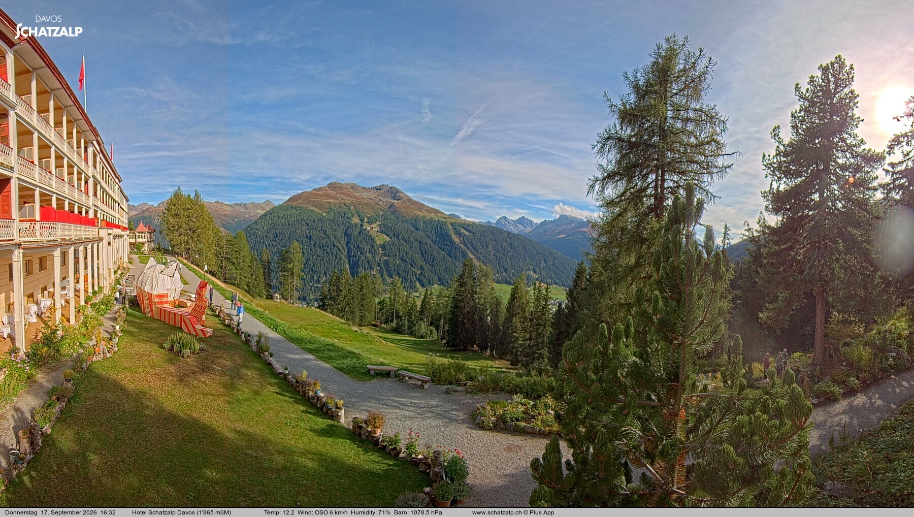 Archiv Foto Webcam Hotel Schatzalp, Davos