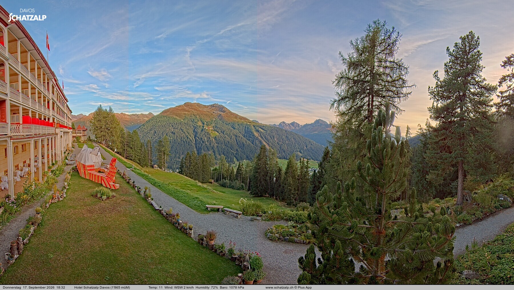 Archiv Foto Webcam Hotel Schatzalp, Davos