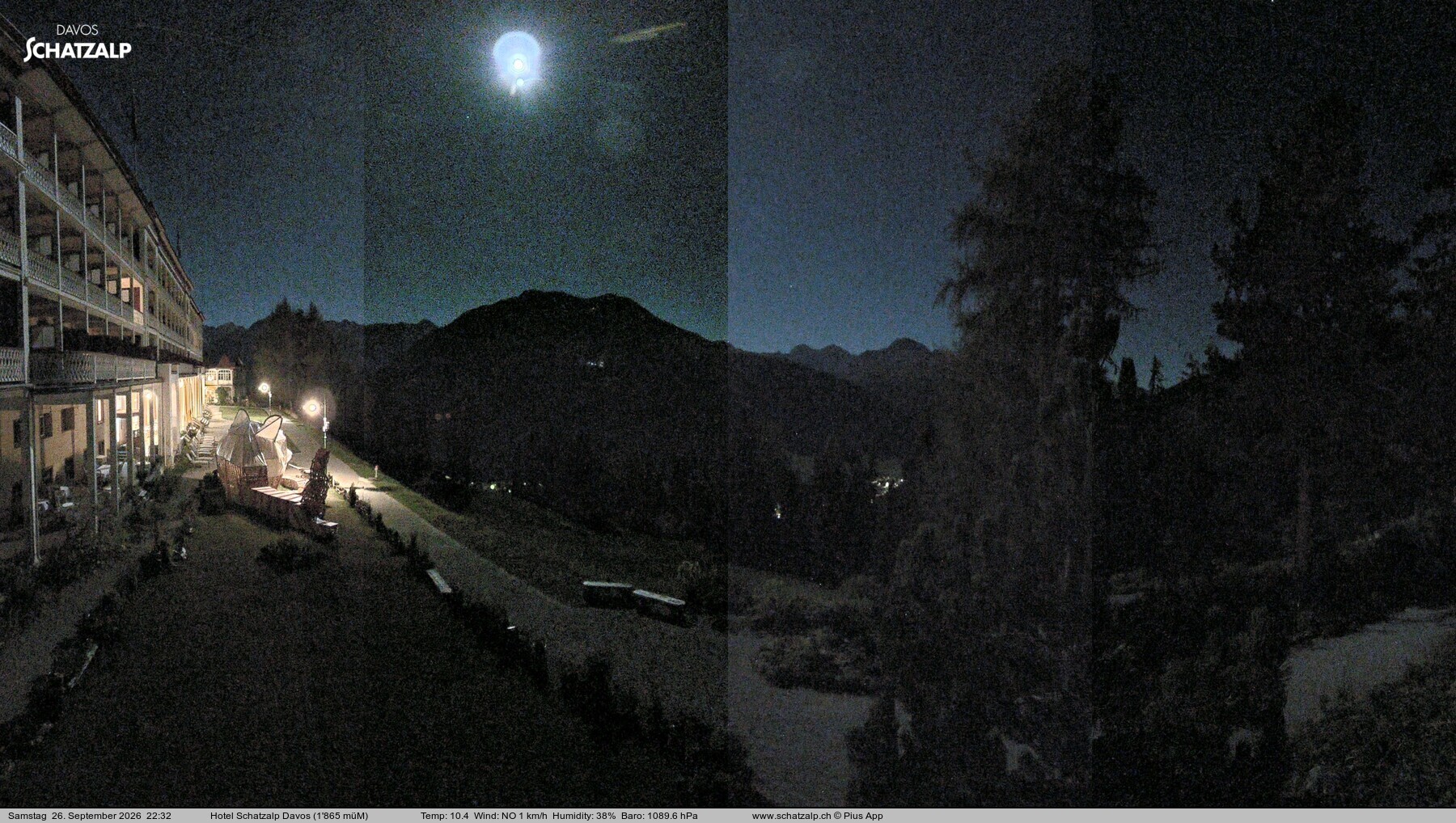 Archiv Foto Webcam Hotel Schatzalp, Davos