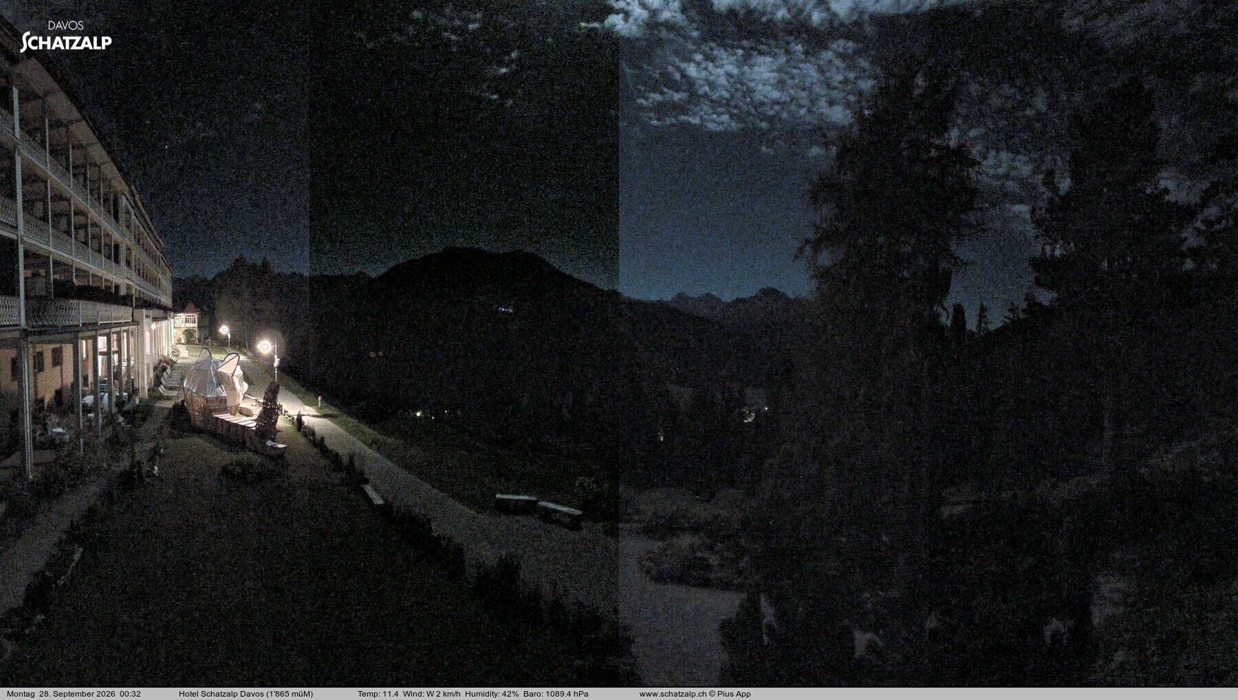 Archiv Foto Webcam Hotel Schatzalp, Davos