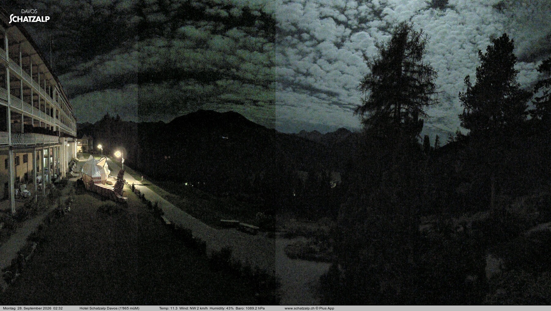 Archiv Foto Webcam Hotel Schatzalp, Davos