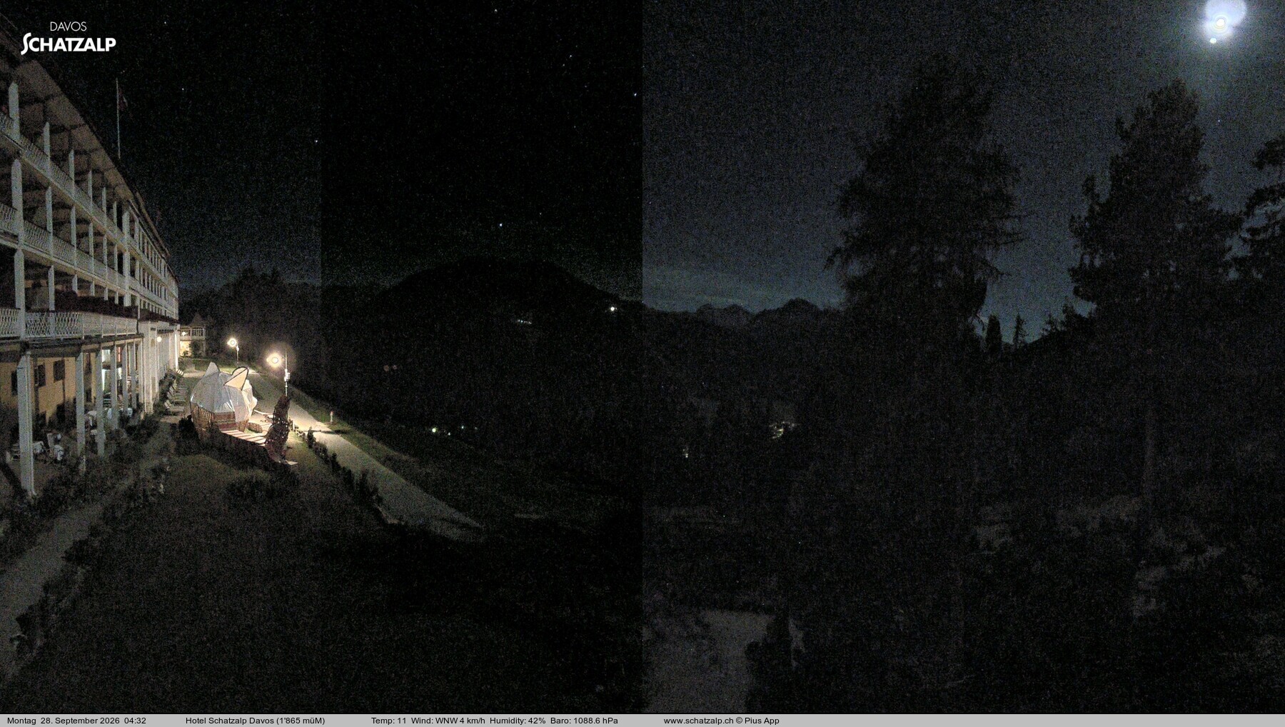 Archiv Foto Webcam Hotel Schatzalp, Davos