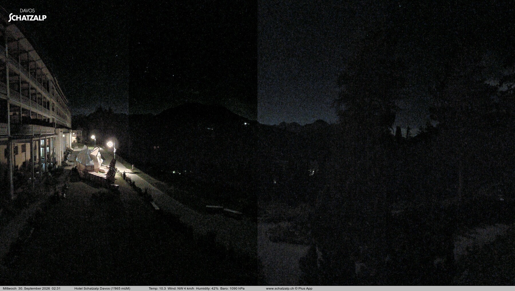 Archiv Foto Webcam Hotel Schatzalp, Davos