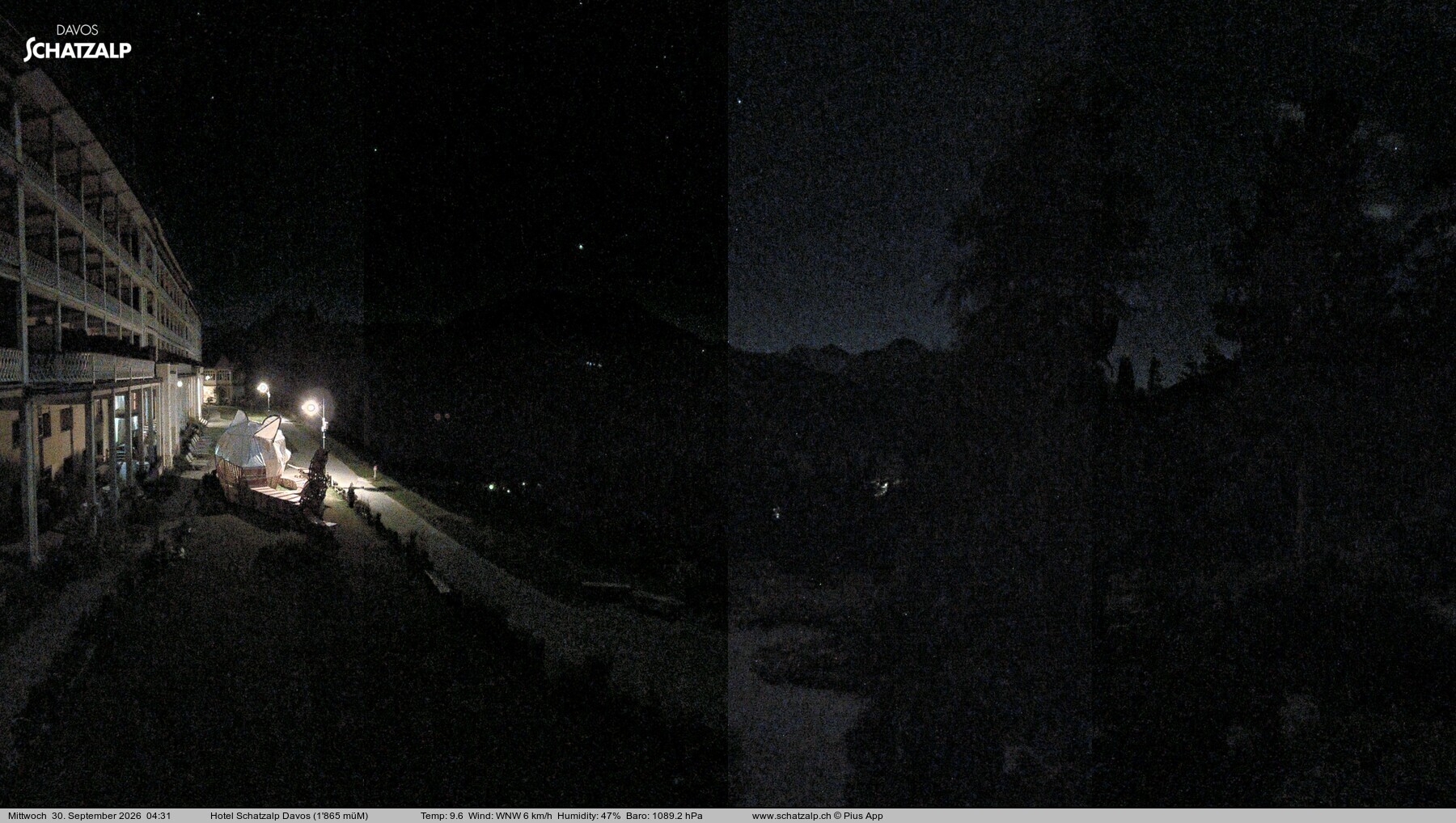 Archiv Foto Webcam Hotel Schatzalp, Davos