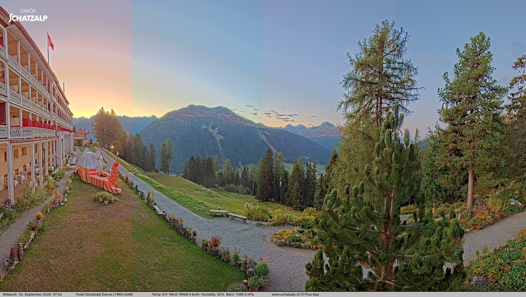 Archiv Foto Webcam Hotel Schatzalp, Davos