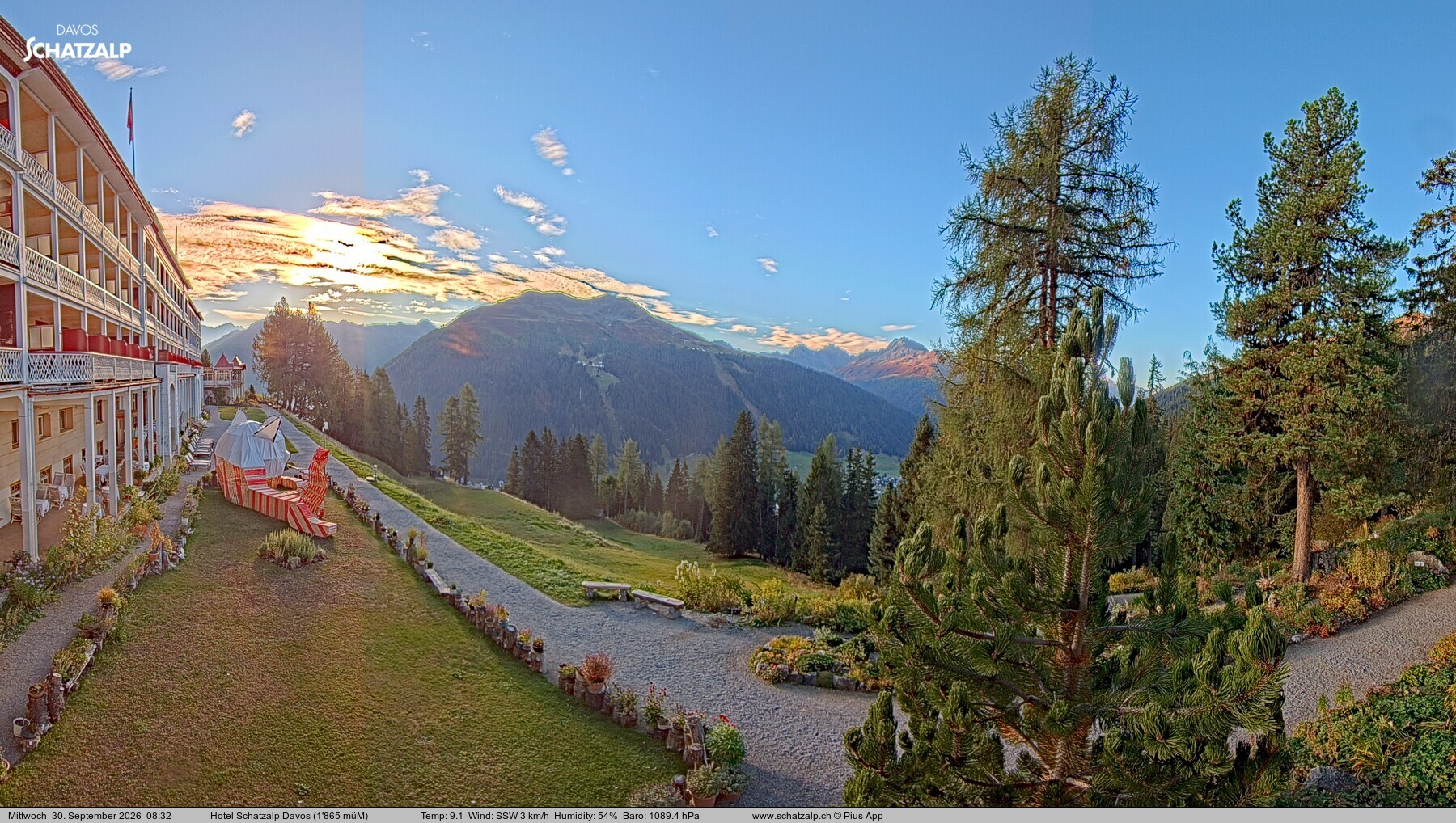 Archiv Foto Webcam Hotel Schatzalp, Davos