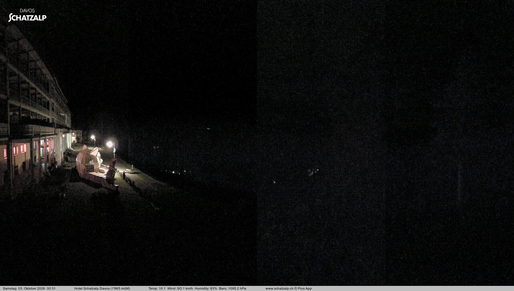 Archiv Foto Webcam Hotel Schatzalp, Davos