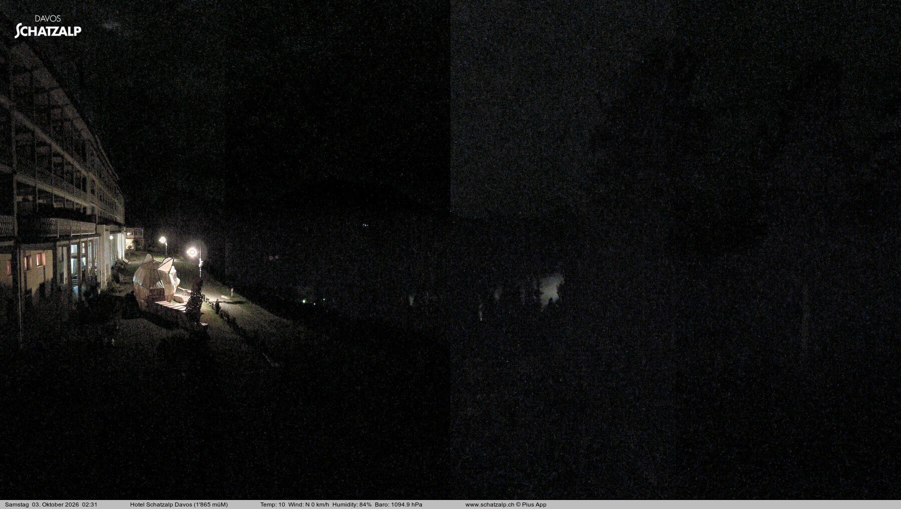 Archiv Foto Webcam Hotel Schatzalp, Davos