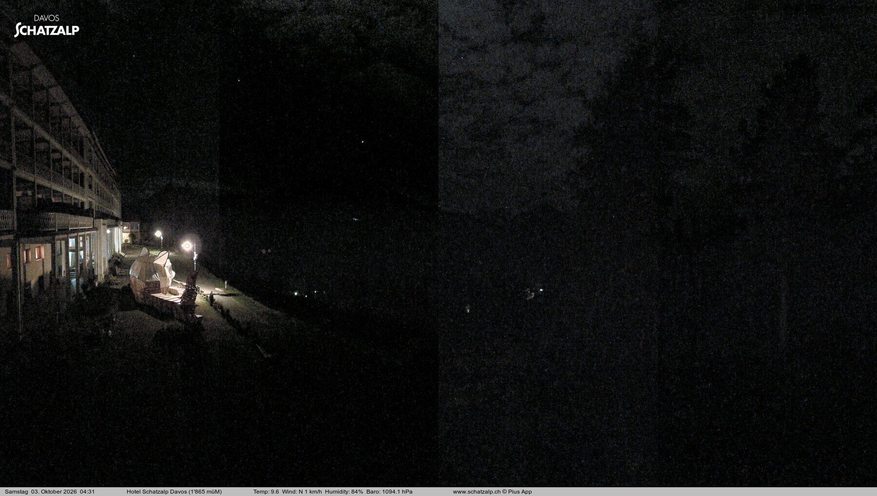 Archiv Foto Webcam Hotel Schatzalp, Davos