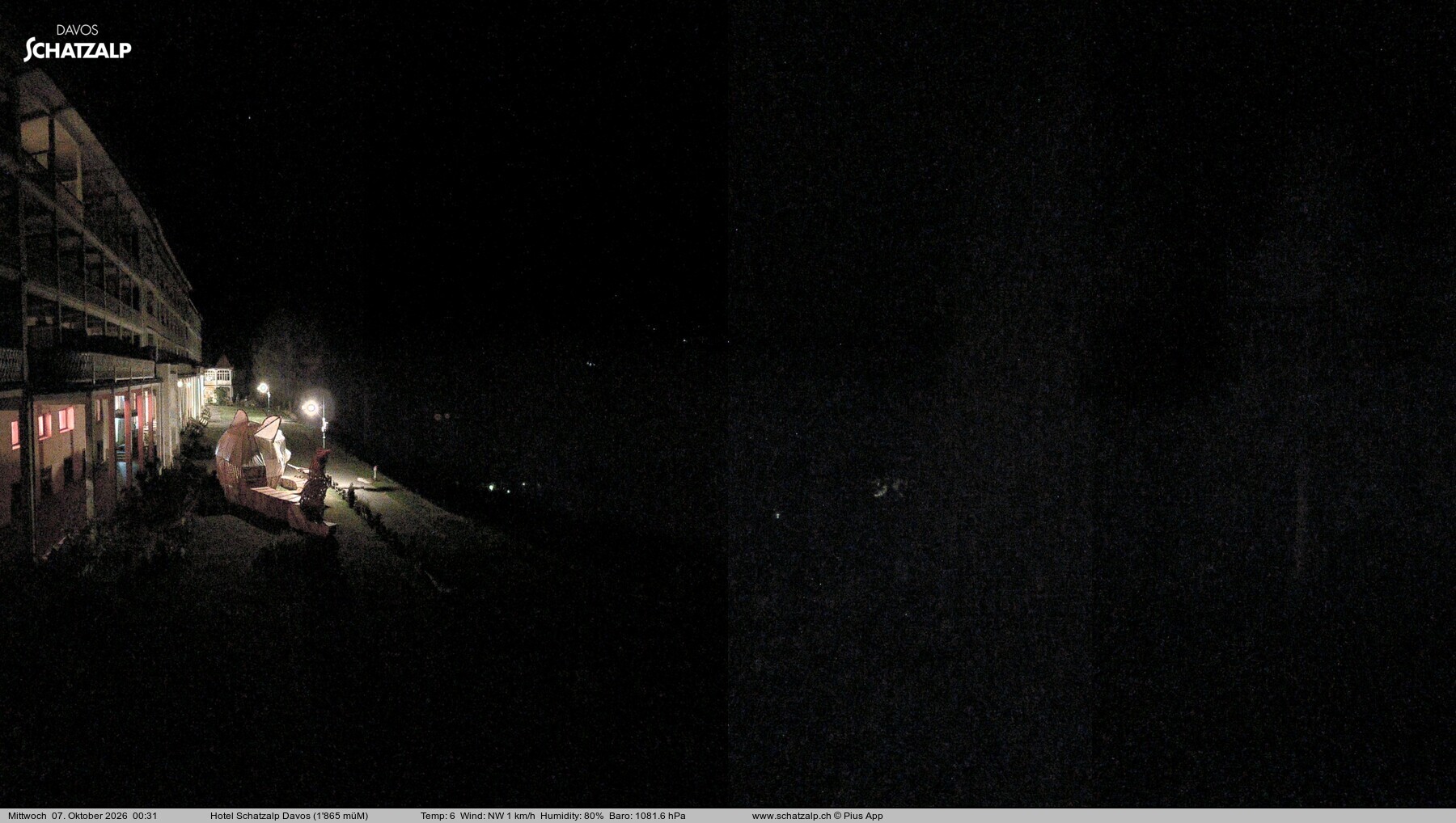 Archiv Foto Webcam Hotel Schatzalp, Davos