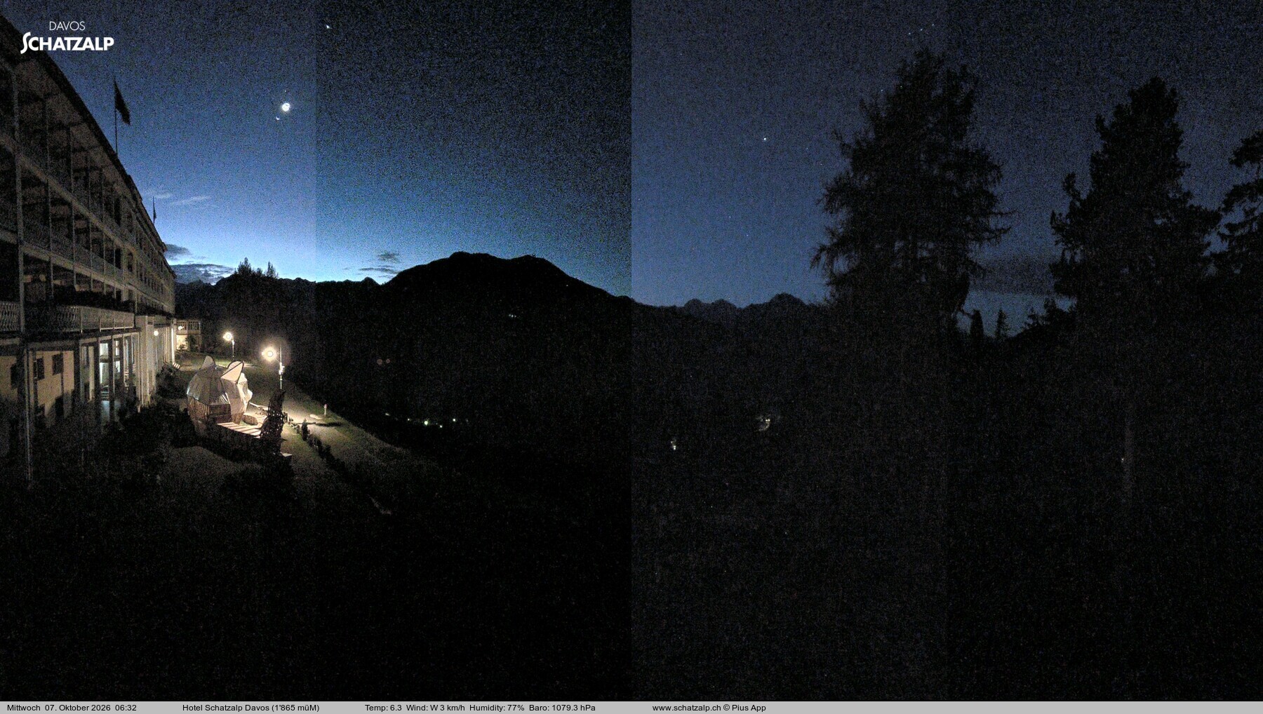 Archiv Foto Webcam Hotel Schatzalp, Davos