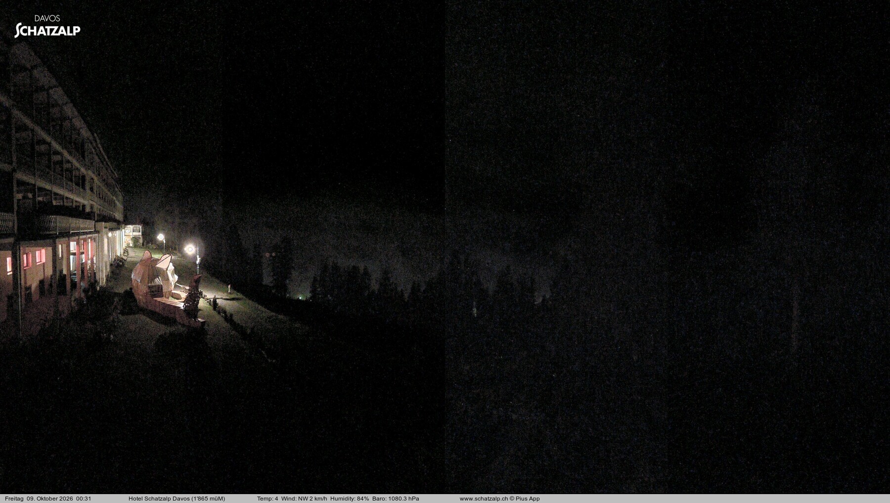 Archiv Foto Webcam Hotel Schatzalp, Davos