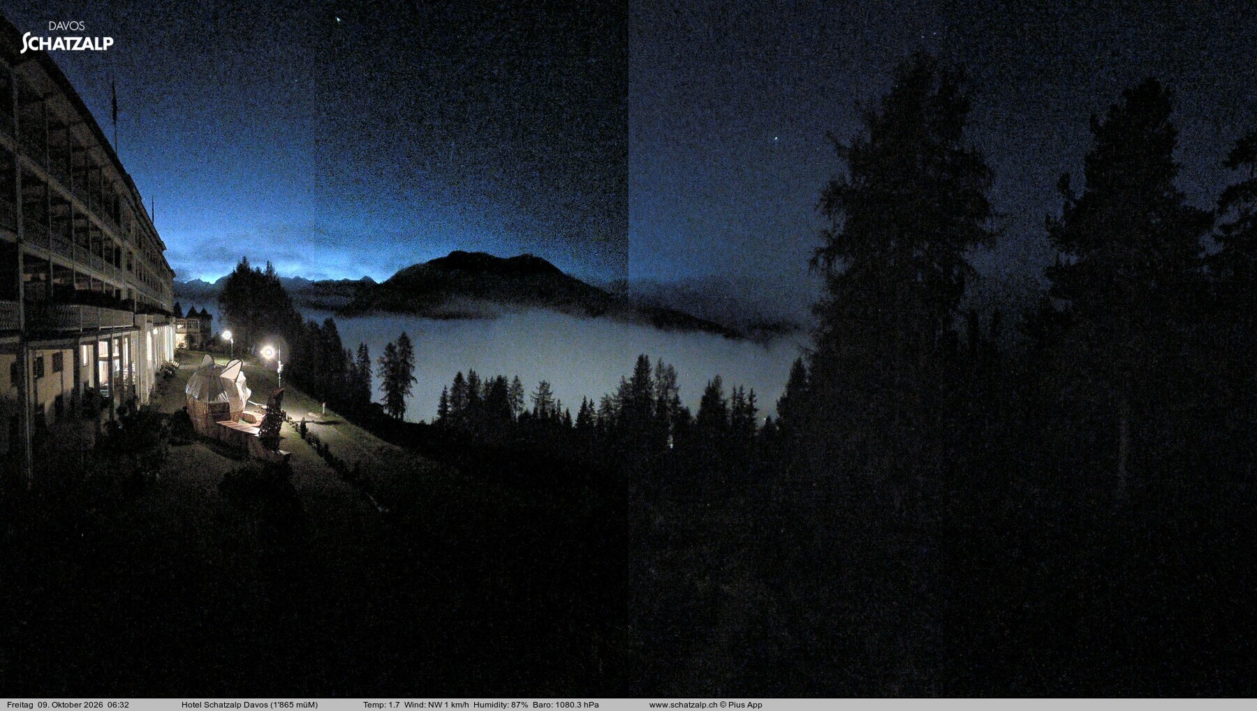 Archiv Foto Webcam Hotel Schatzalp, Davos