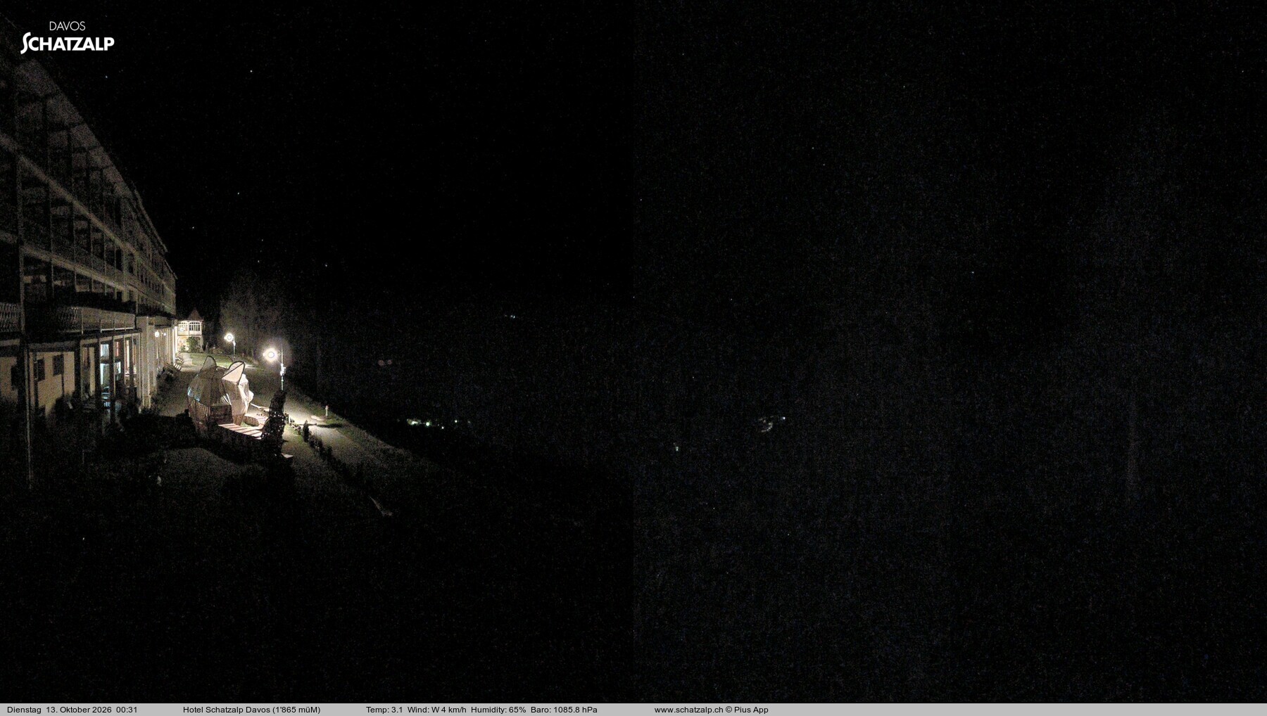 Archiv Foto Webcam Hotel Schatzalp, Davos