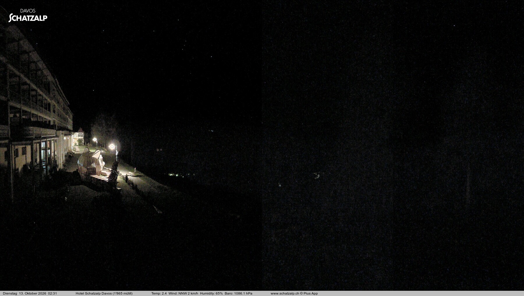 Archiv Foto Webcam Hotel Schatzalp, Davos