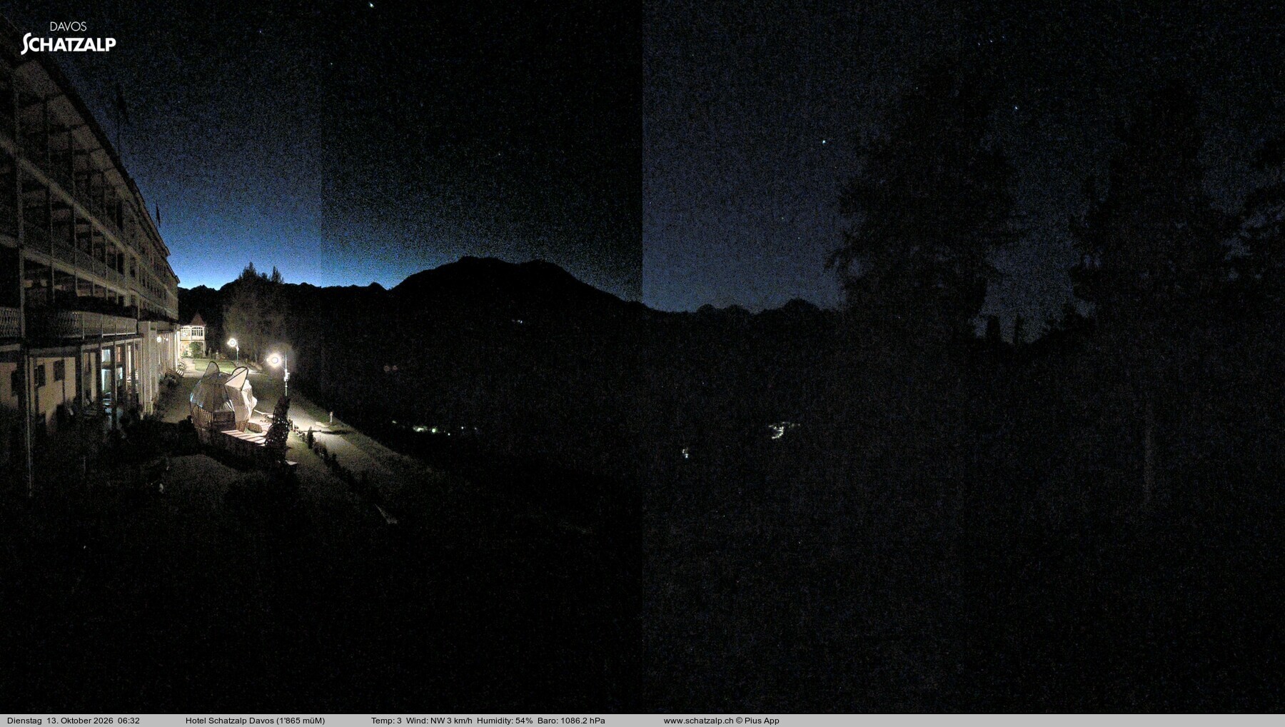 Archiv Foto Webcam Hotel Schatzalp, Davos