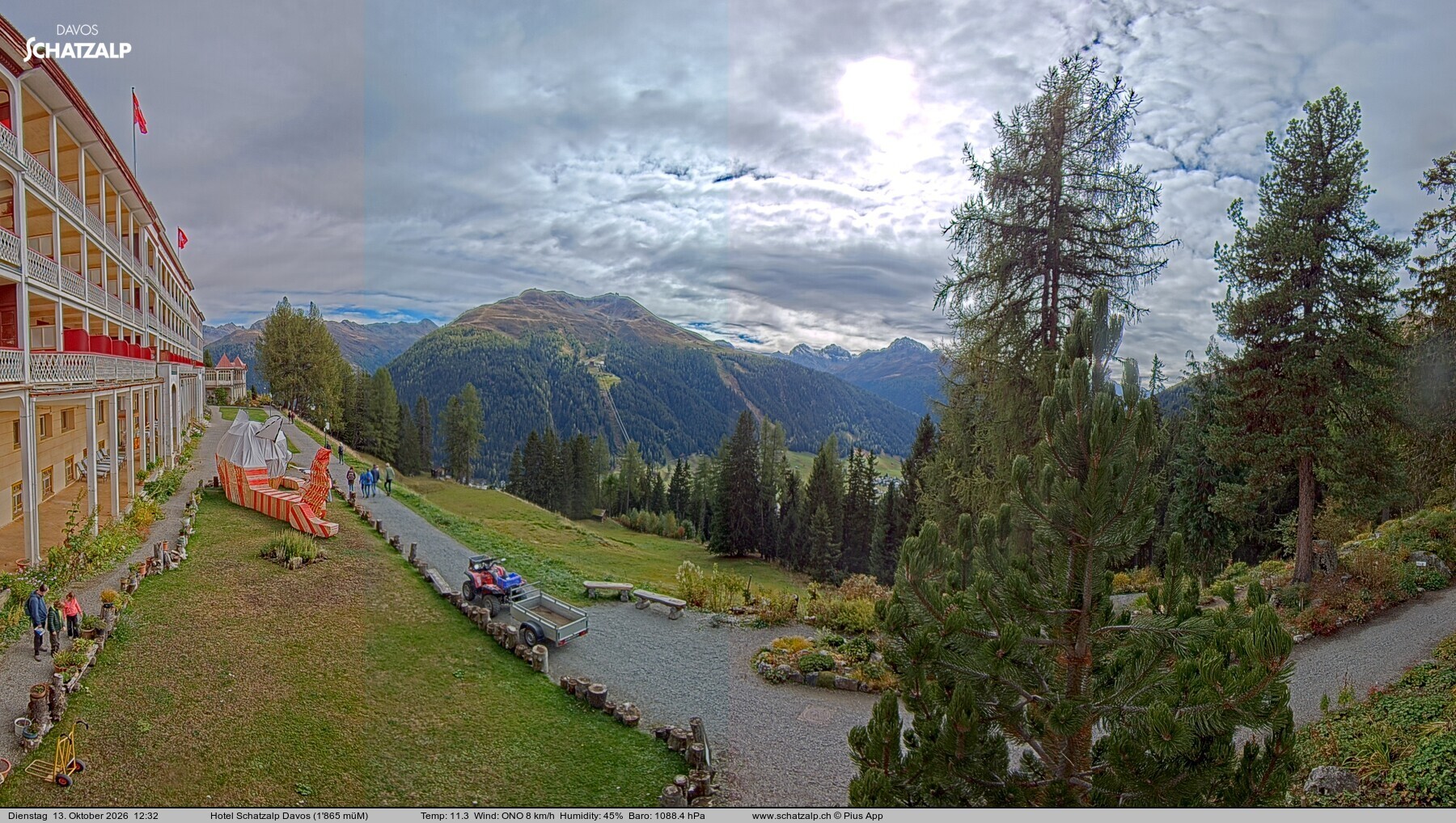 Archiv Foto Webcam Hotel Schatzalp, Davos