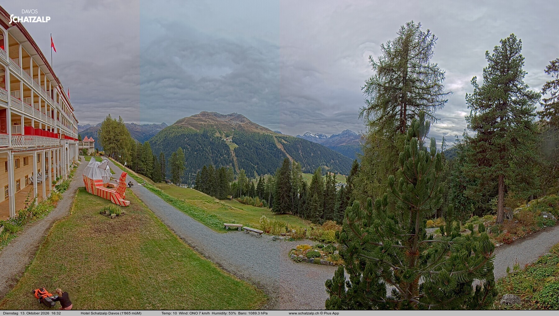 Archiv Foto Webcam Hotel Schatzalp, Davos