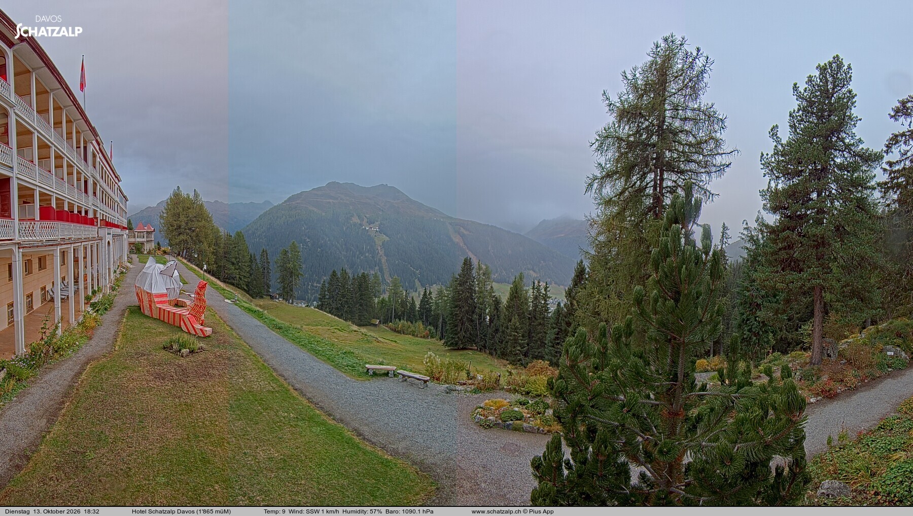 Archiv Foto Webcam Hotel Schatzalp, Davos