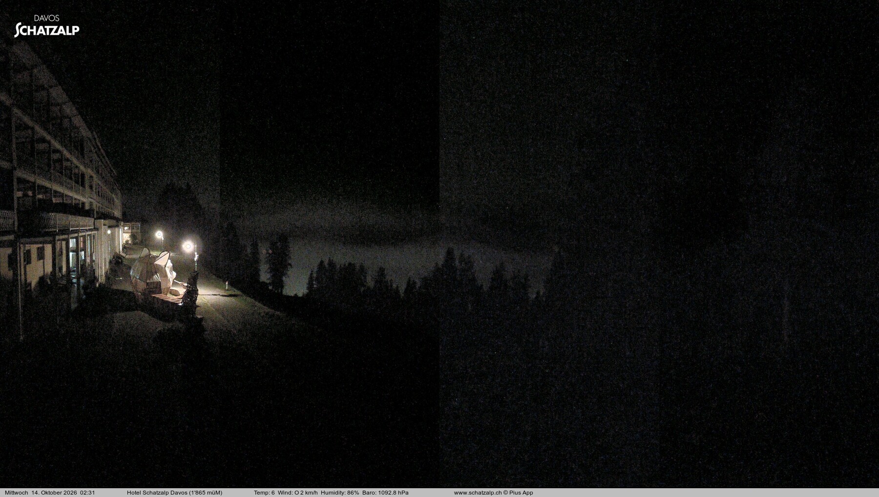 Archiv Foto Webcam Hotel Schatzalp, Davos