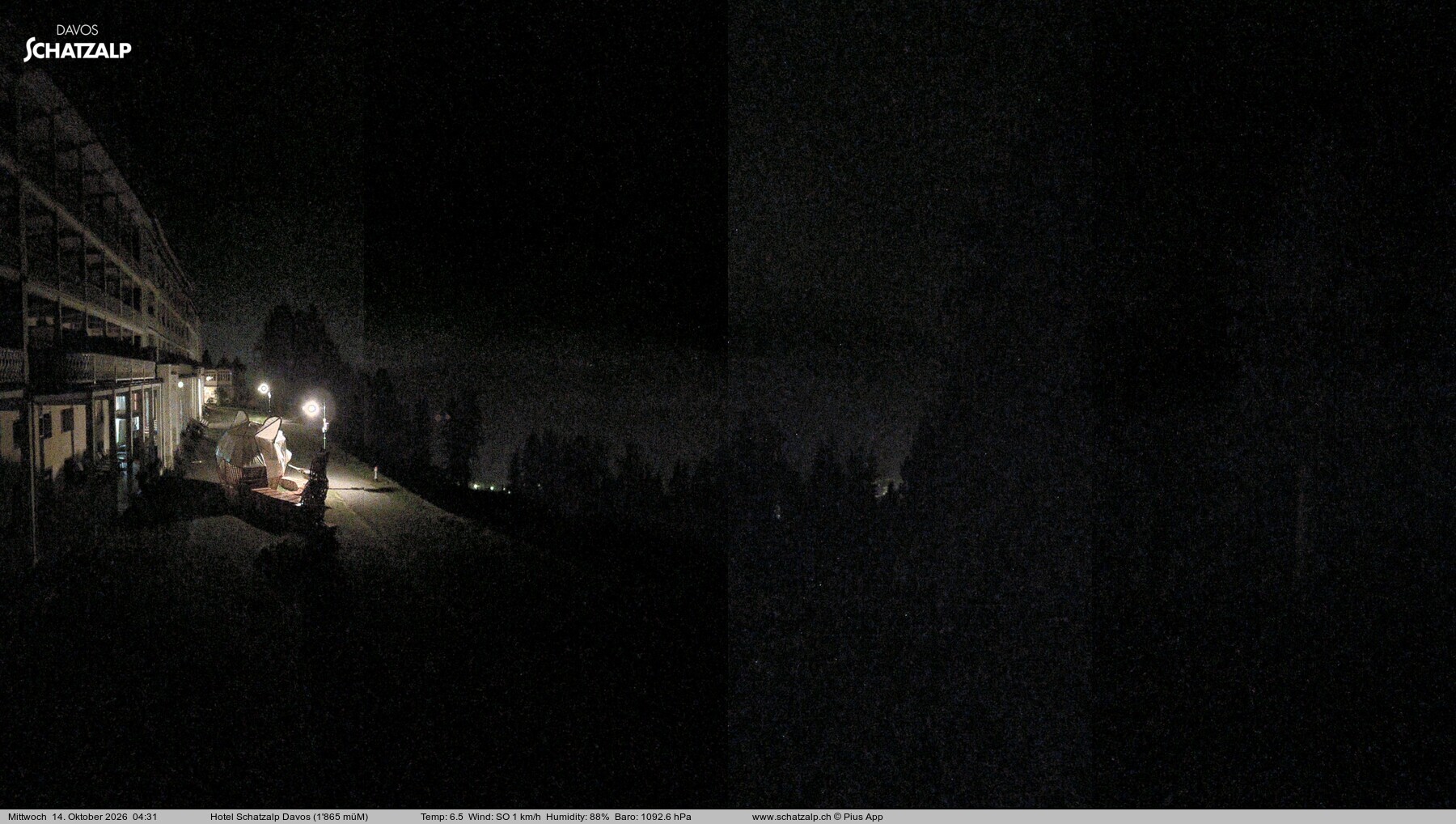 Archiv Foto Webcam Hotel Schatzalp, Davos